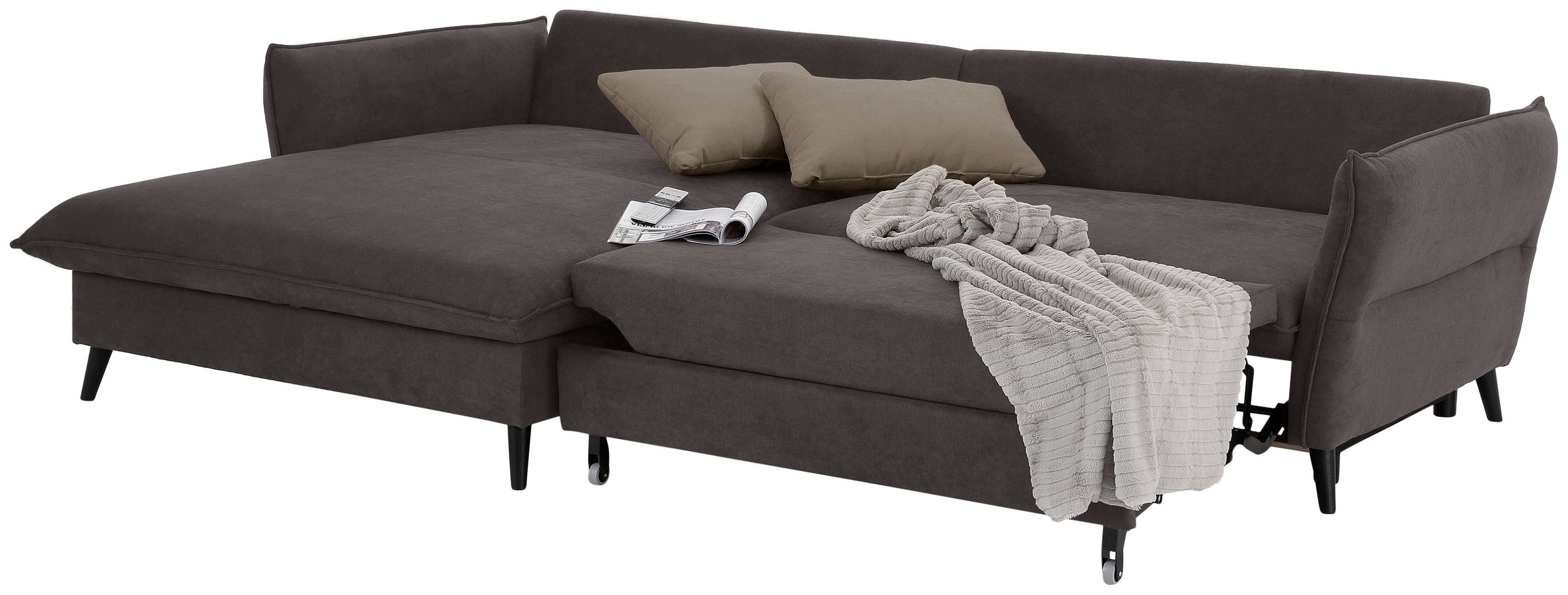 Home affaire Ecksofa »Tirano, L-Form«, wahlweise mit Bettfunktion und Bettkasten