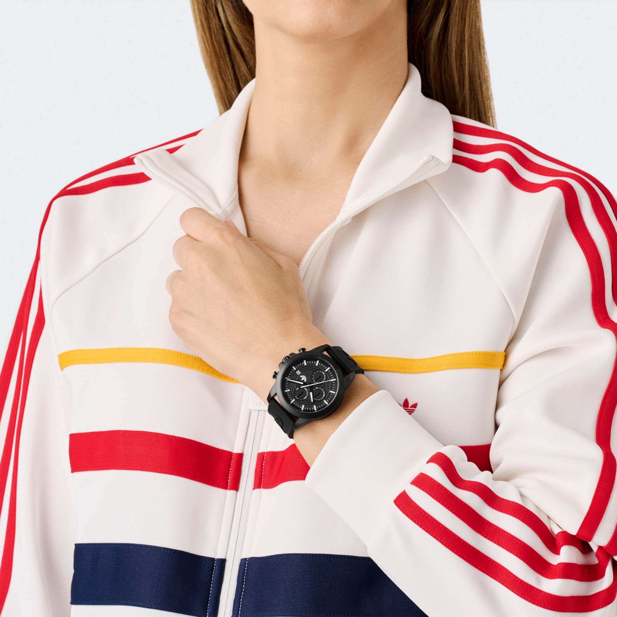 adidas Originals Chronograph »EXPRESSION TWO CHRONO«, Quarzuhr, Armbanduhr, Herrenuhr, Damenuhr, unisex, Silikonarmband