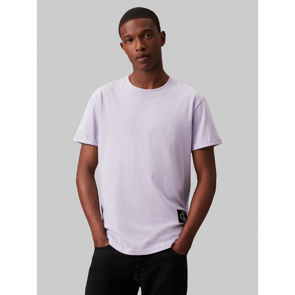 Calvin Klein Jeans T-Shirt »BADGE TURN UP SLEEVE«, mit Logopatch