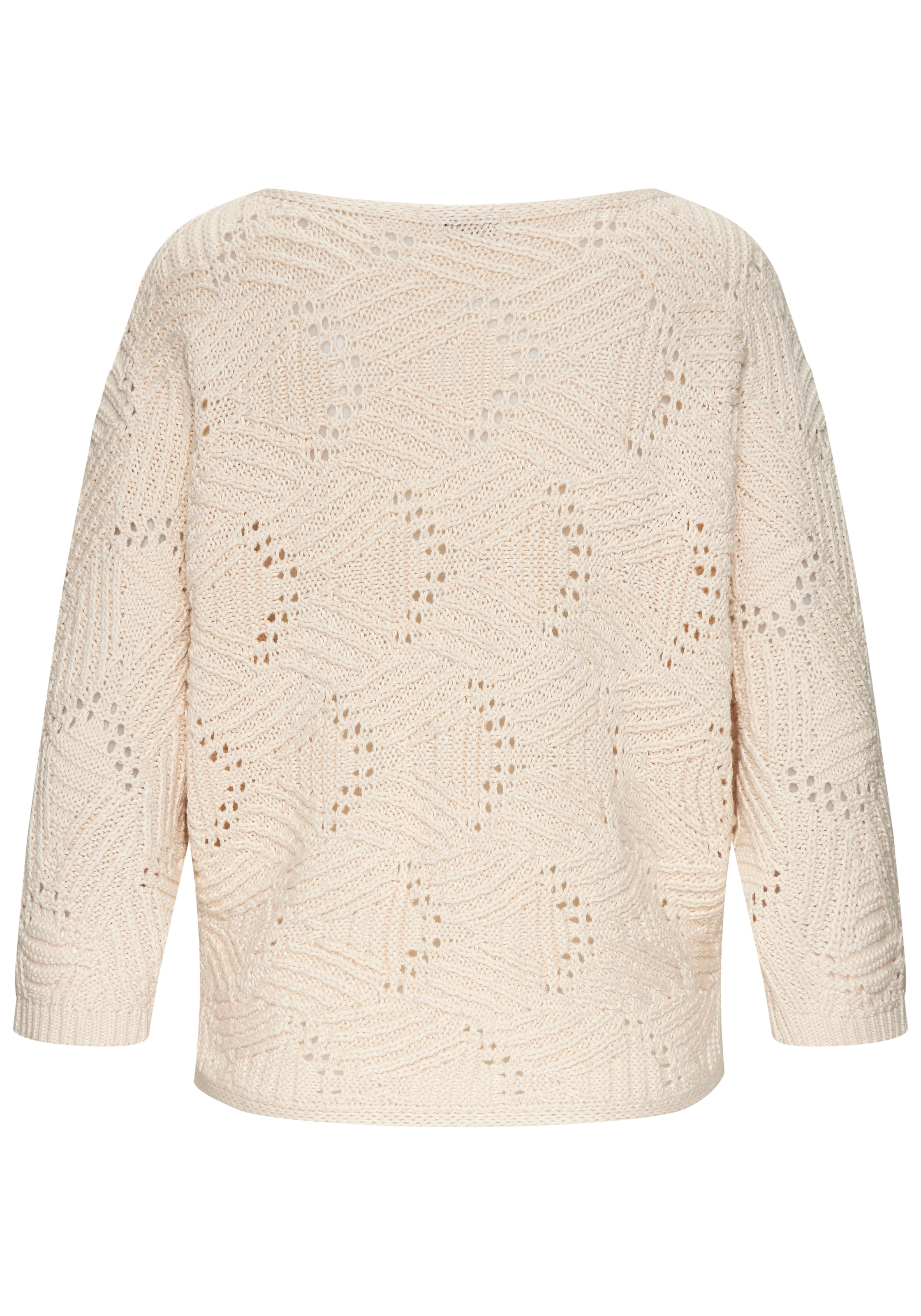 LASCANA Fledermauspullover, mit aufwendigem Strickmuster