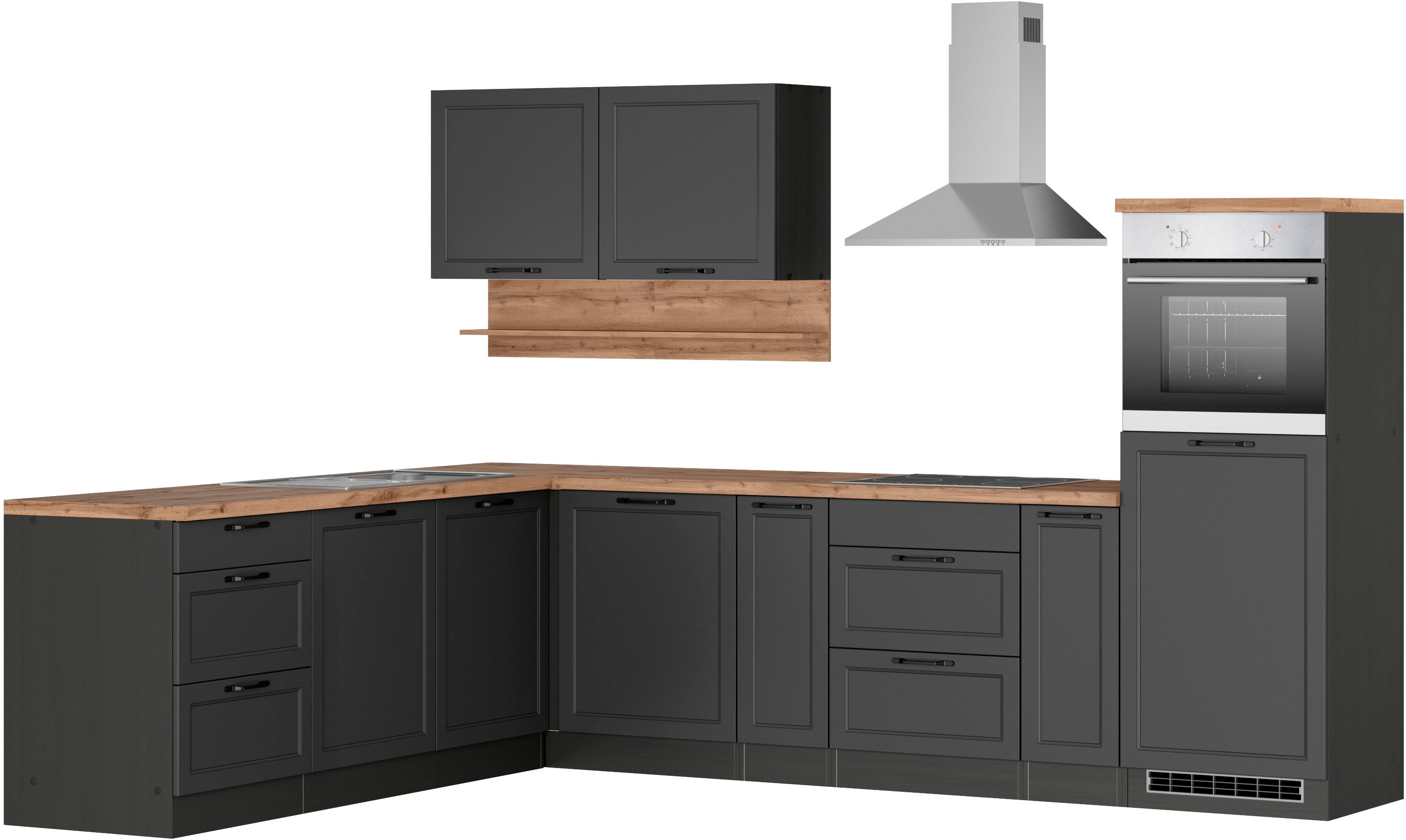 KOCHSTATION "KS-Lana" Stellbreite 240/300 cm, wahlweise mit E-Geräten