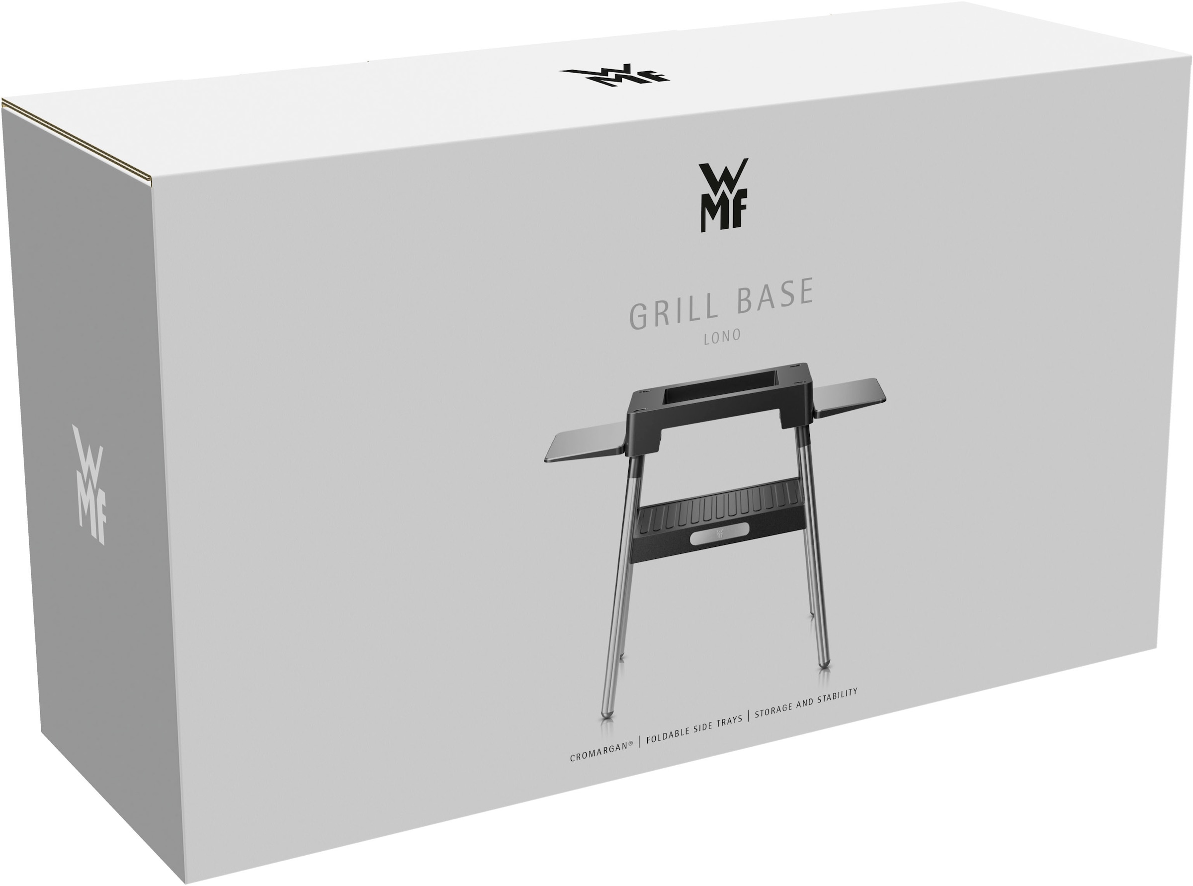 WMF Standgrill »Standfuß 0415890011 Lono Master«, stabil, kompakt, Premium-Design, hochwertiger Cromargan Edelstahl