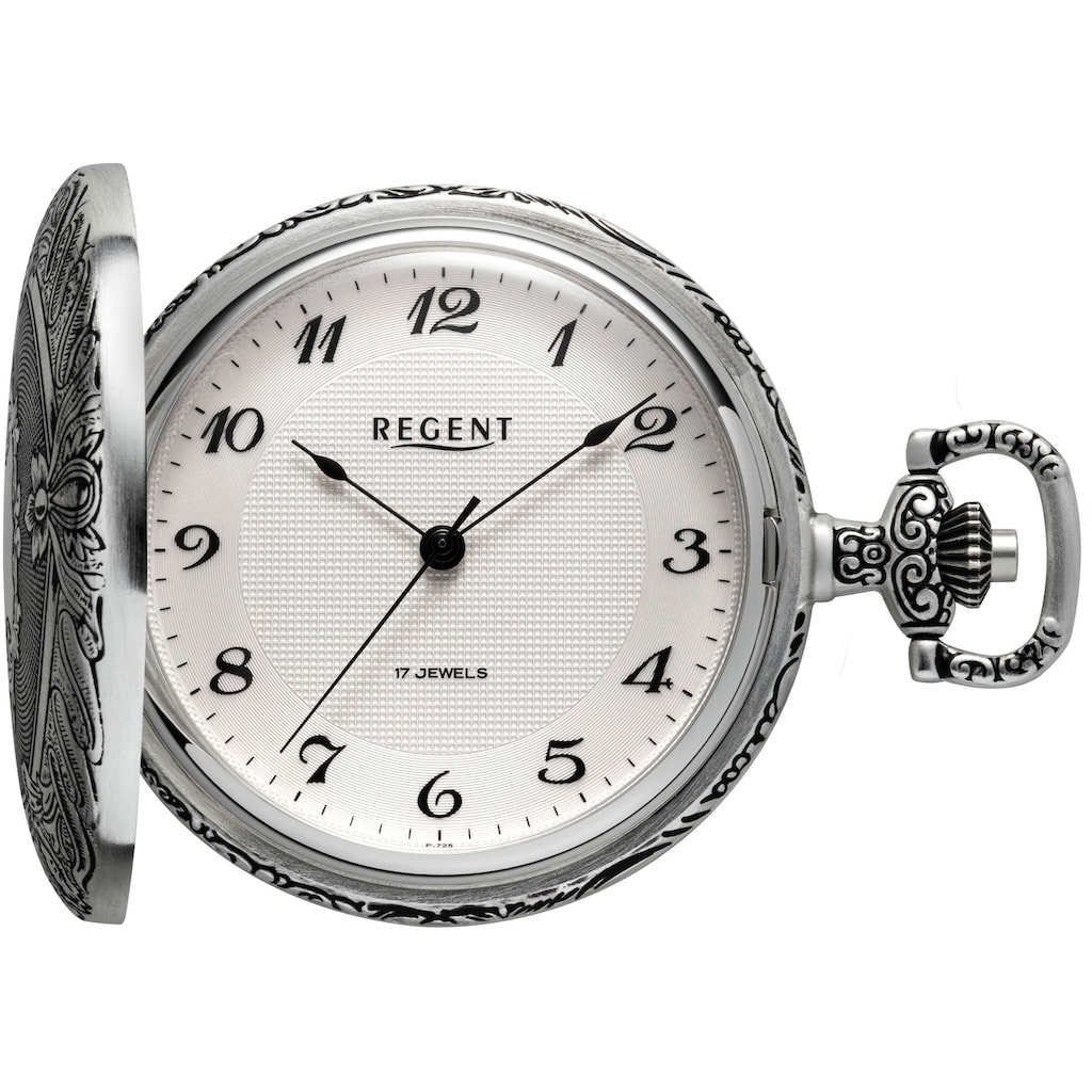 Regent Taschenuhr »P725-19467749«, (Set, 2 tlg., mit dazu passender Kette)