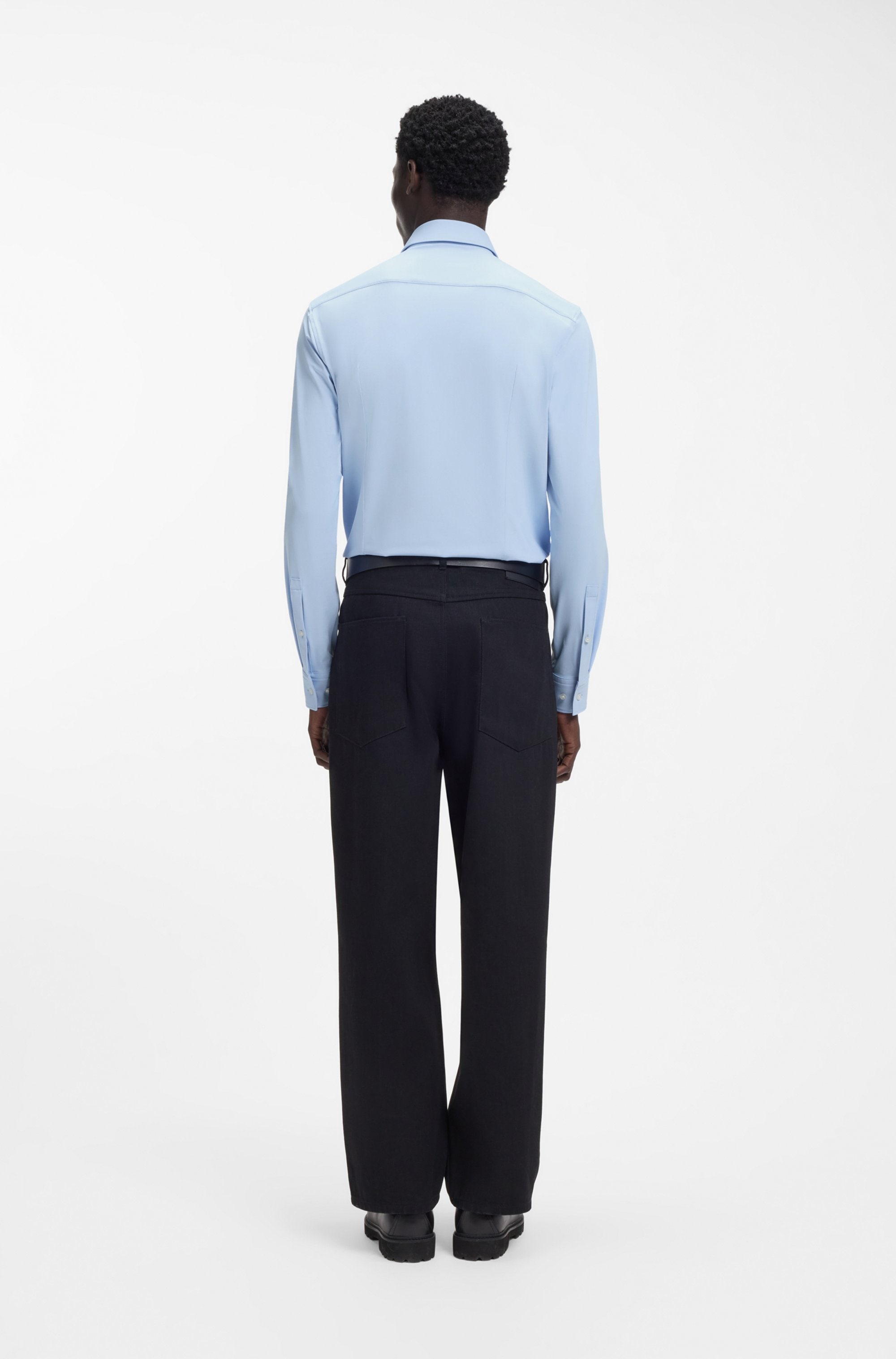 HUGO Businesshemd »Kenno« Stretch-Jersey, Slim Fit, Kentkragen