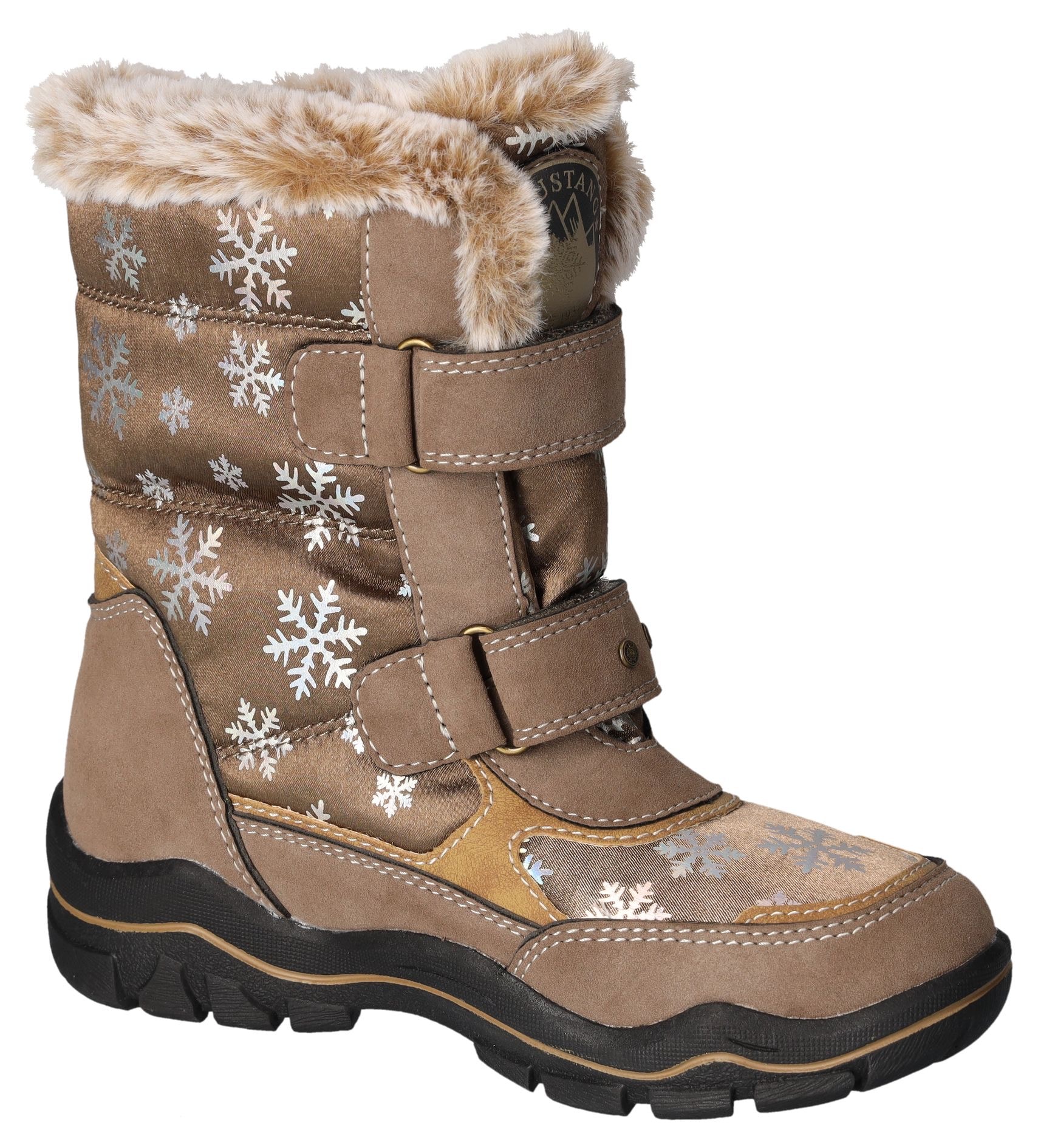 Mustang Shoes Winterstiefel, Winterstiefel, Klettstiefel in bequemer Weite