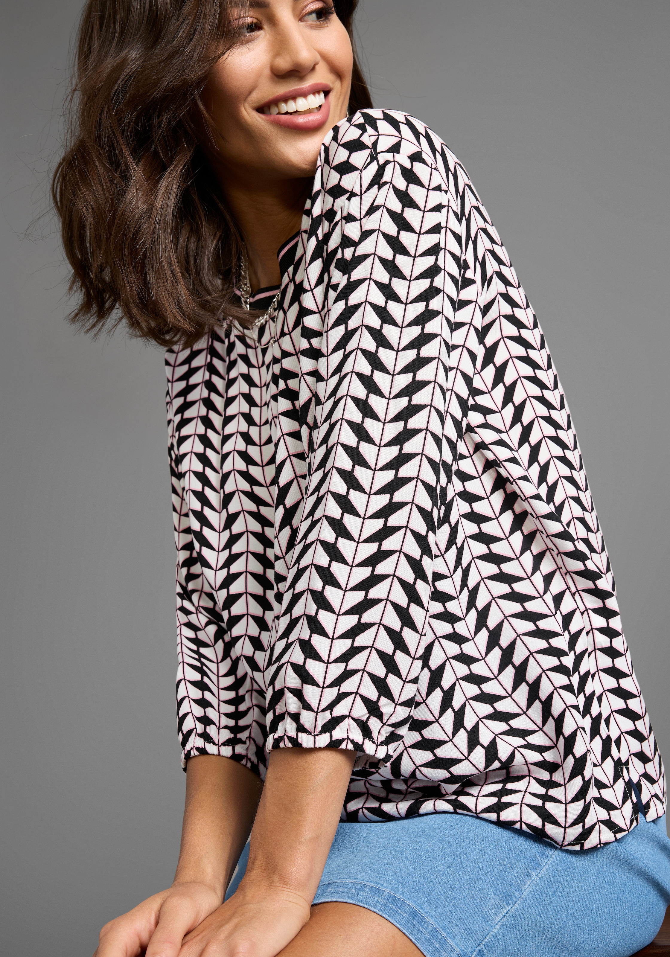Laura Scott Druckbluse, mit Grafik-Design - NEUE KOLLEKTION