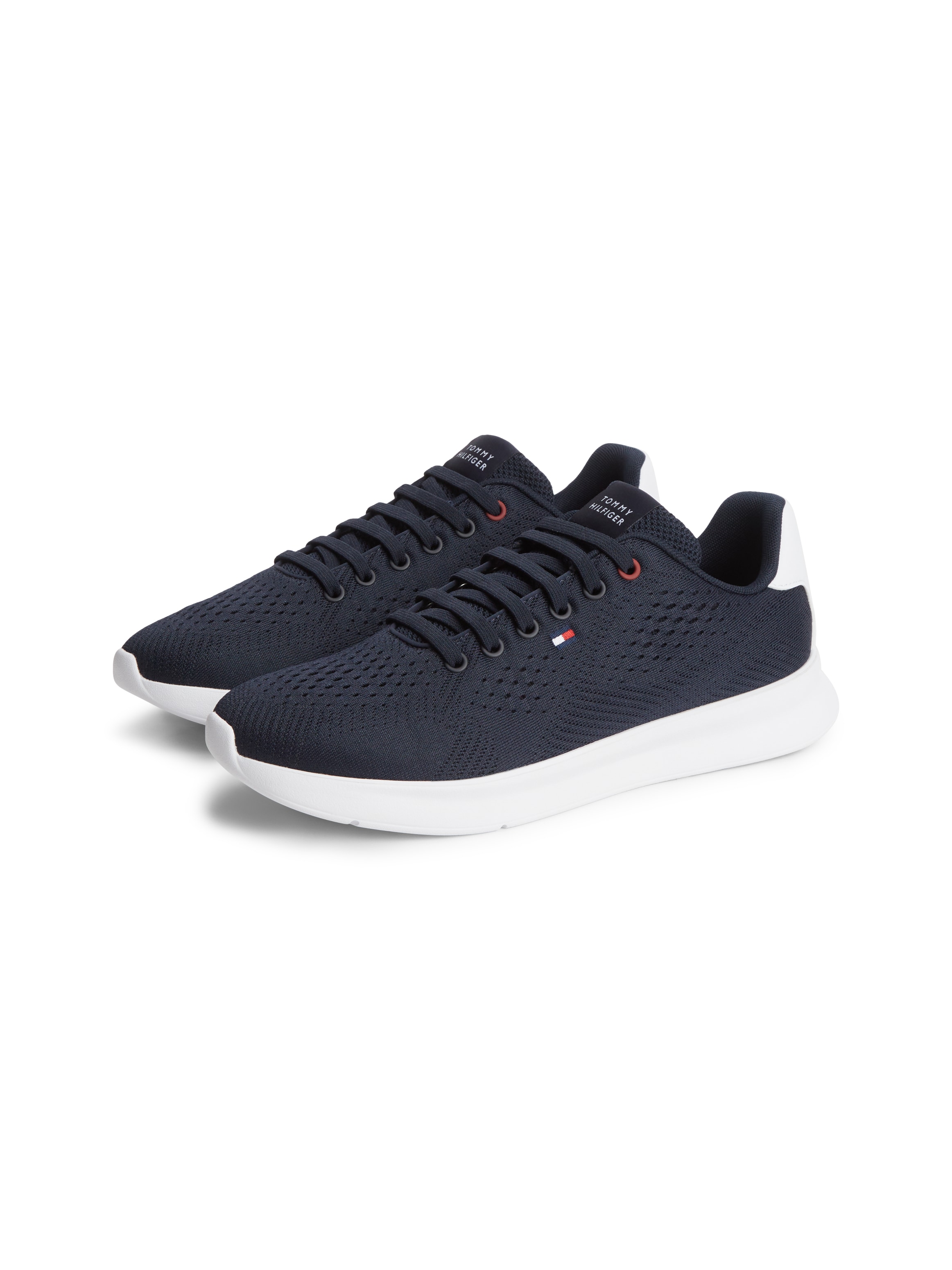 Tommy Hilfiger "LIGHTWEIGHT RUNNER KNIT" Freizeitschuh, Halbschuh, Schnürschuh mit seitlicher Logo-Flagg