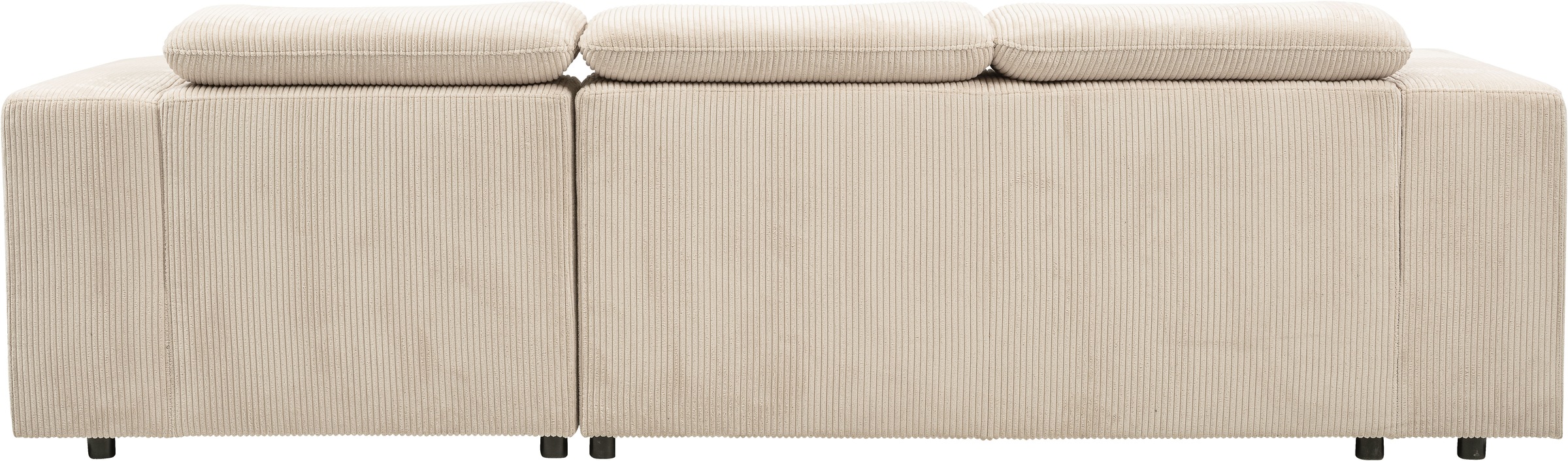 WERK2 Ecksofa »Cherry, modernes Sofa mit Komfortfunktionen, Breite 270cm, L-Form,«, bequem, mit verstellbaren Kopfteilen, Schlaffunktion und Bettkasten