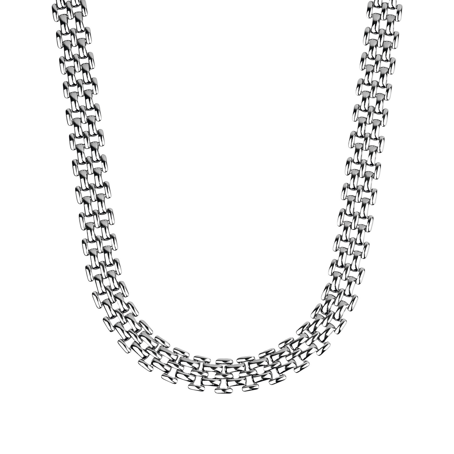 TOM TAILOR Damen Kette ohne Anhänger, Edelstahl, L: 45 B: 9mm, silber, Edelstahl, B:9mm, Halsketten