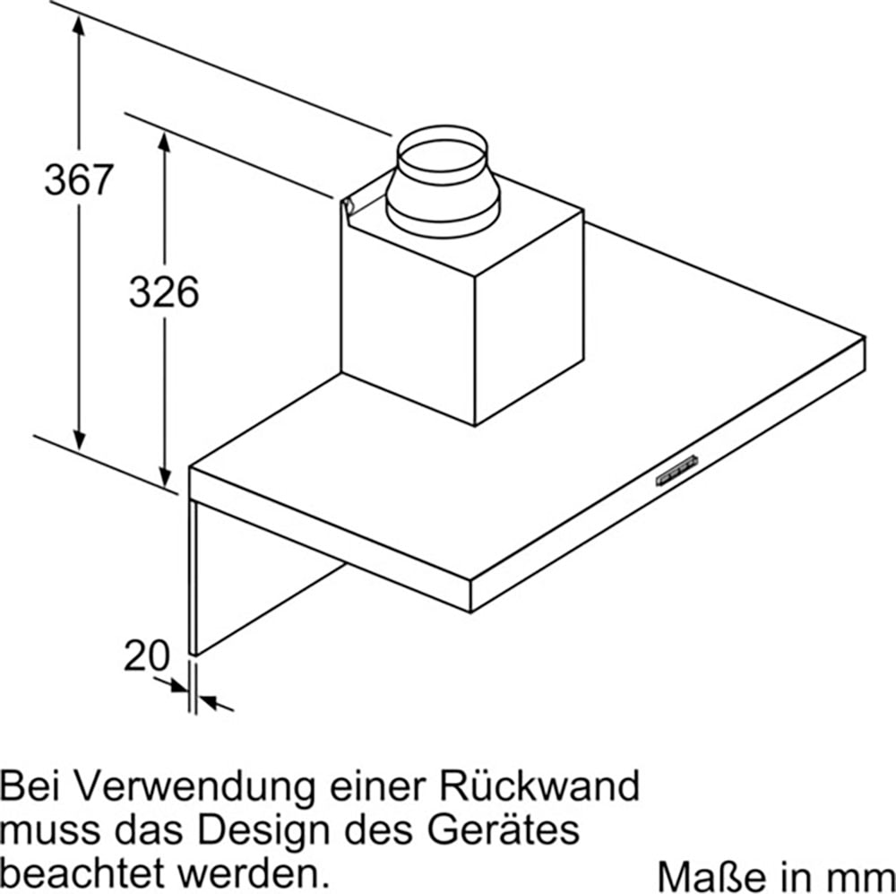 SIEMENS Wandhaube »LC96BBC60«, Serie iQ100