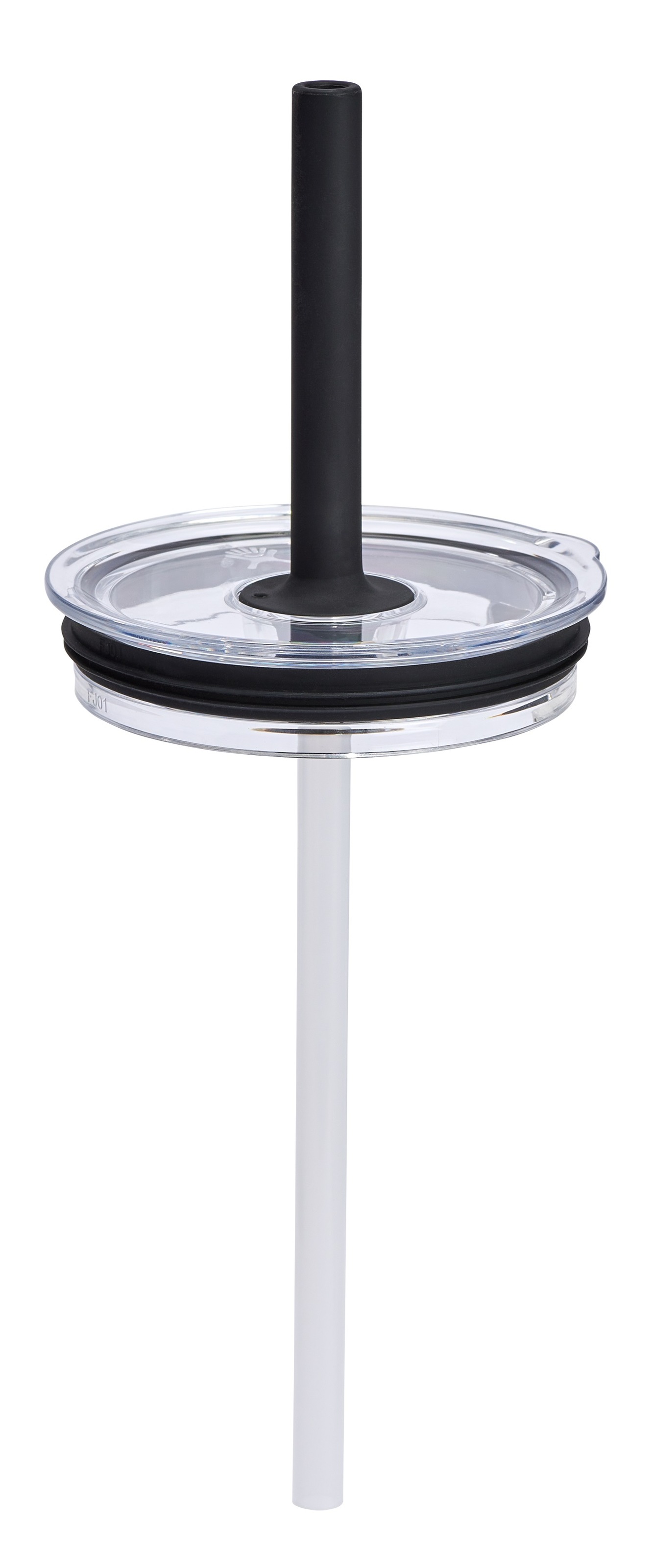 Hydro Flask Deckel "Medium Press-In All Around Tumbler Straw Lid Clear" Transparenter Deckel für freie Sicht mit Strohhalm