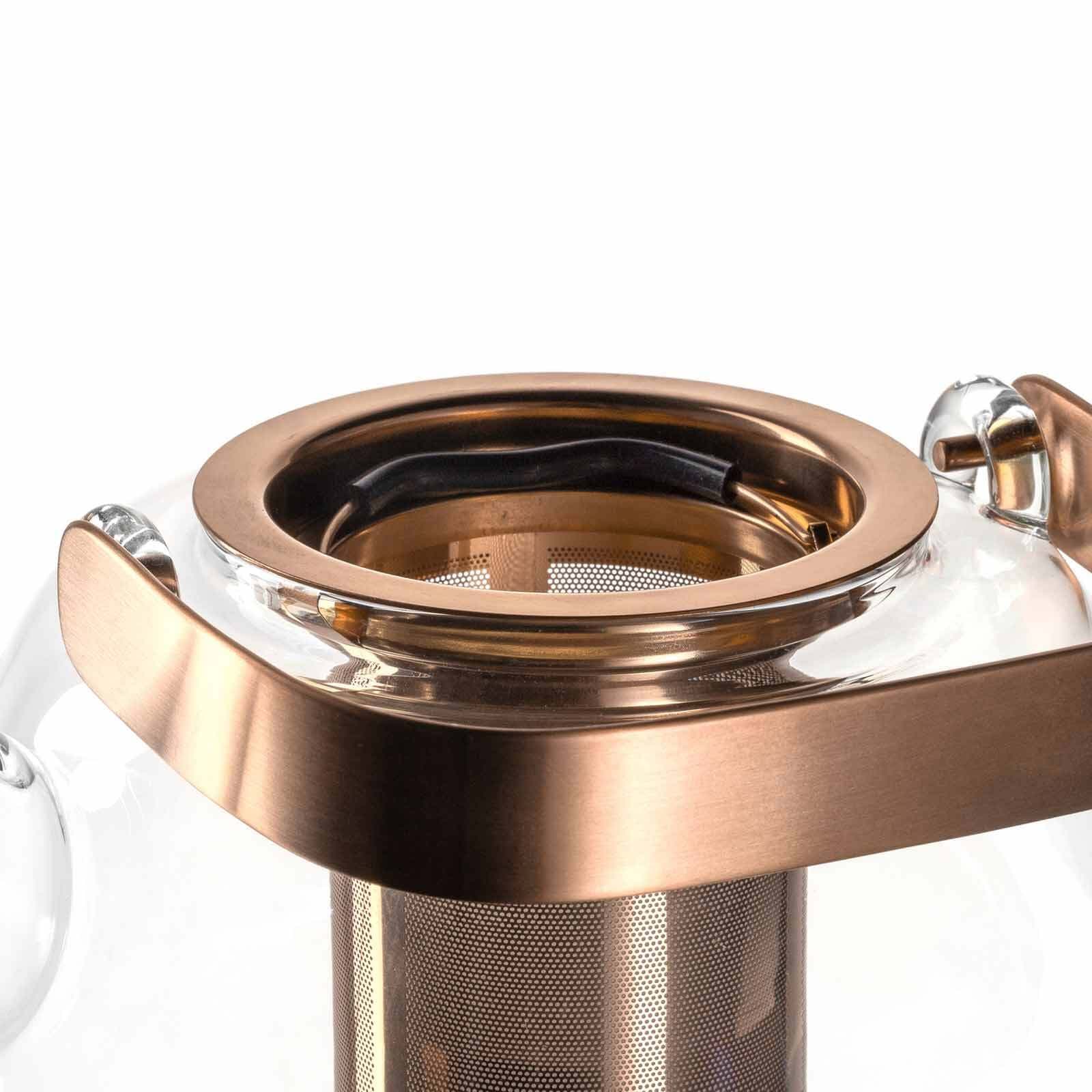 LEONARDO Teekanne »Teekanne mit Metallhenkel Tè Per Te 1,2 Liter transparent«