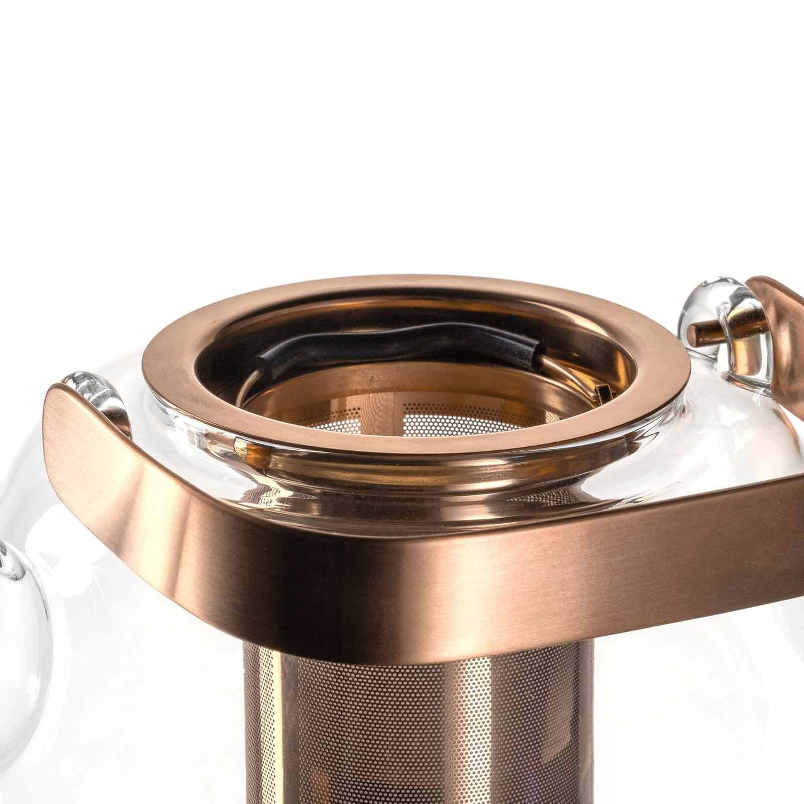 Leonardo Teekanne mit Metallhenkel + Stövchen Tè Per Te 1,2 Liter