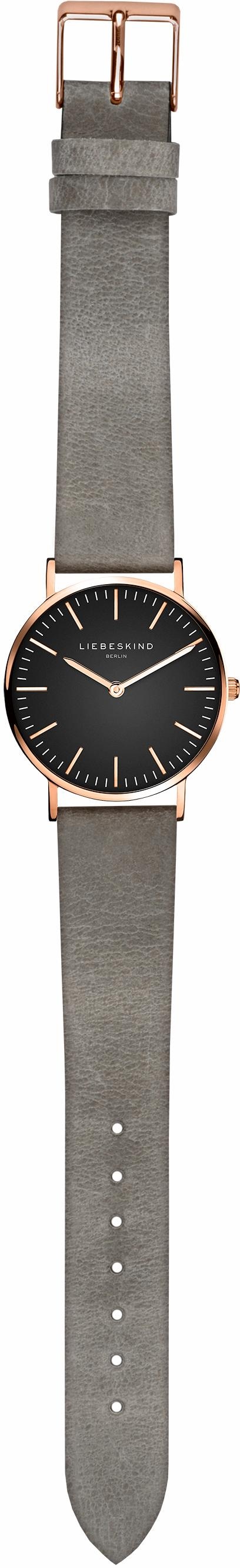 Liebeskind Berlin Quarzuhr »New Case« Armbanduhr, Damenuhr, analog, Lederband