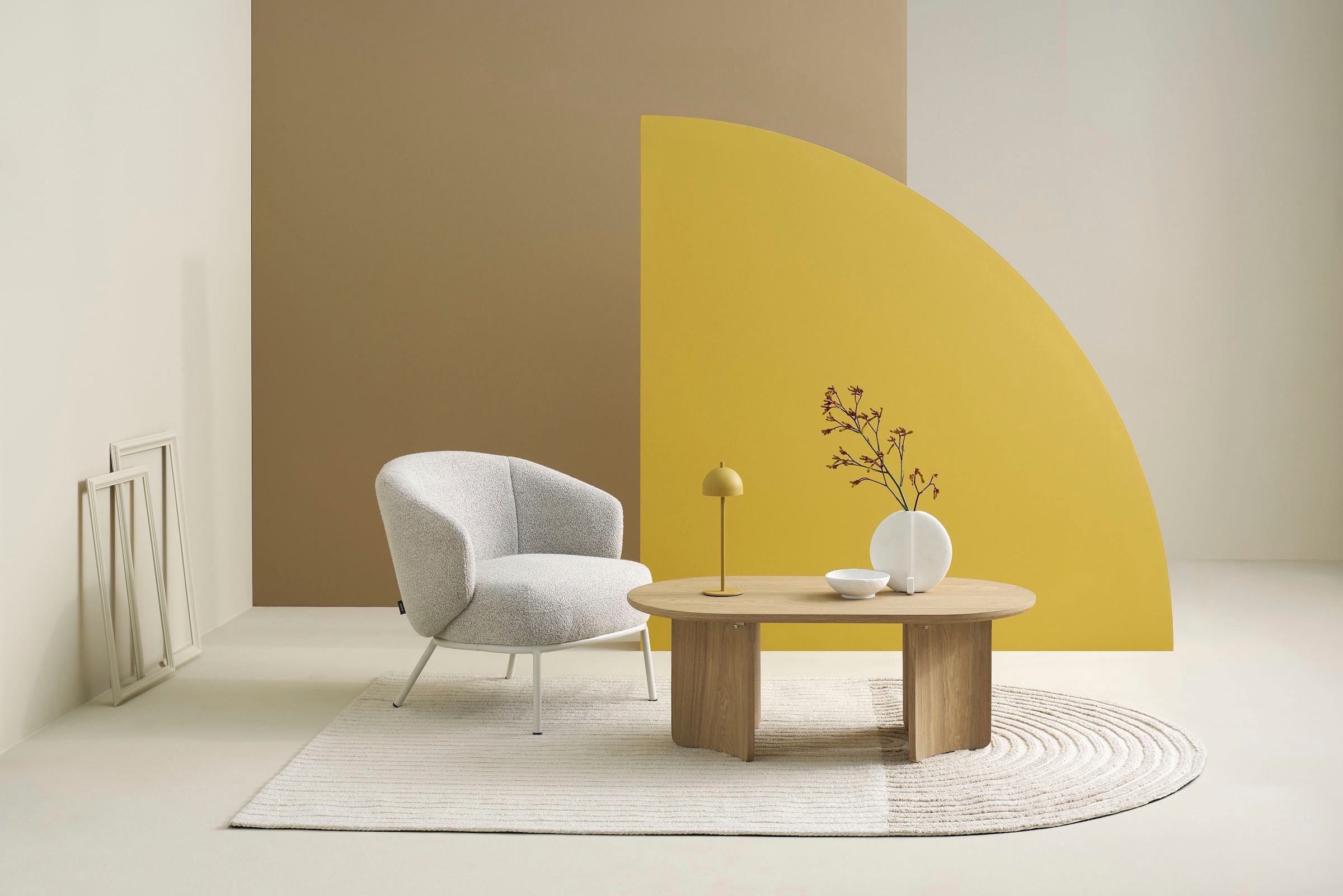 SCHÖNER WOHNEN-Kollektion Couchtisch »TROMS« 1 Stk. tlg. 110 cm, mit variabel montierbarem Untergestell