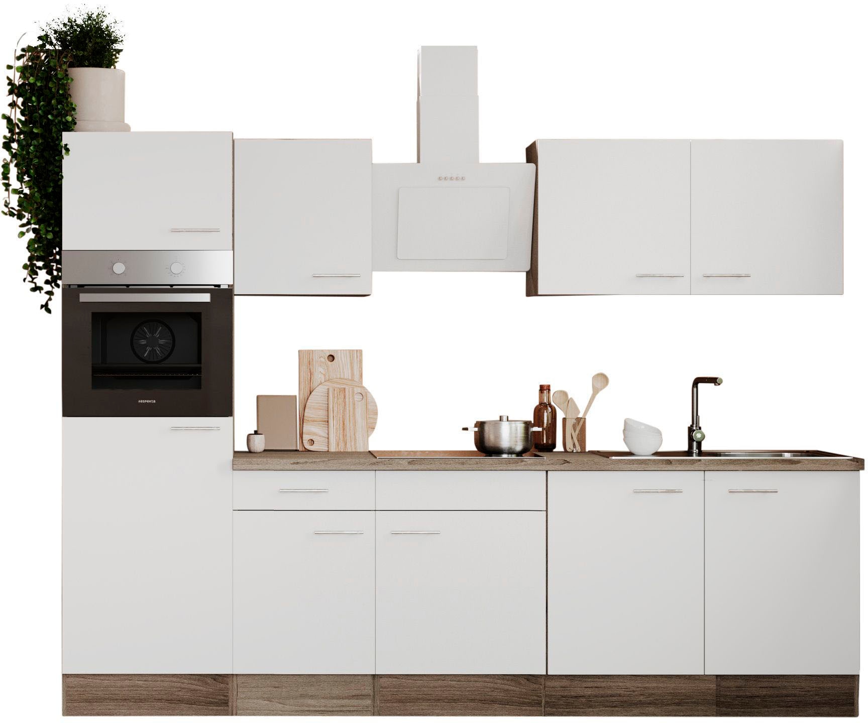 RESPEKTA Küche »Oliver«, Breite 270 cm, wechselseitig aufbaubar