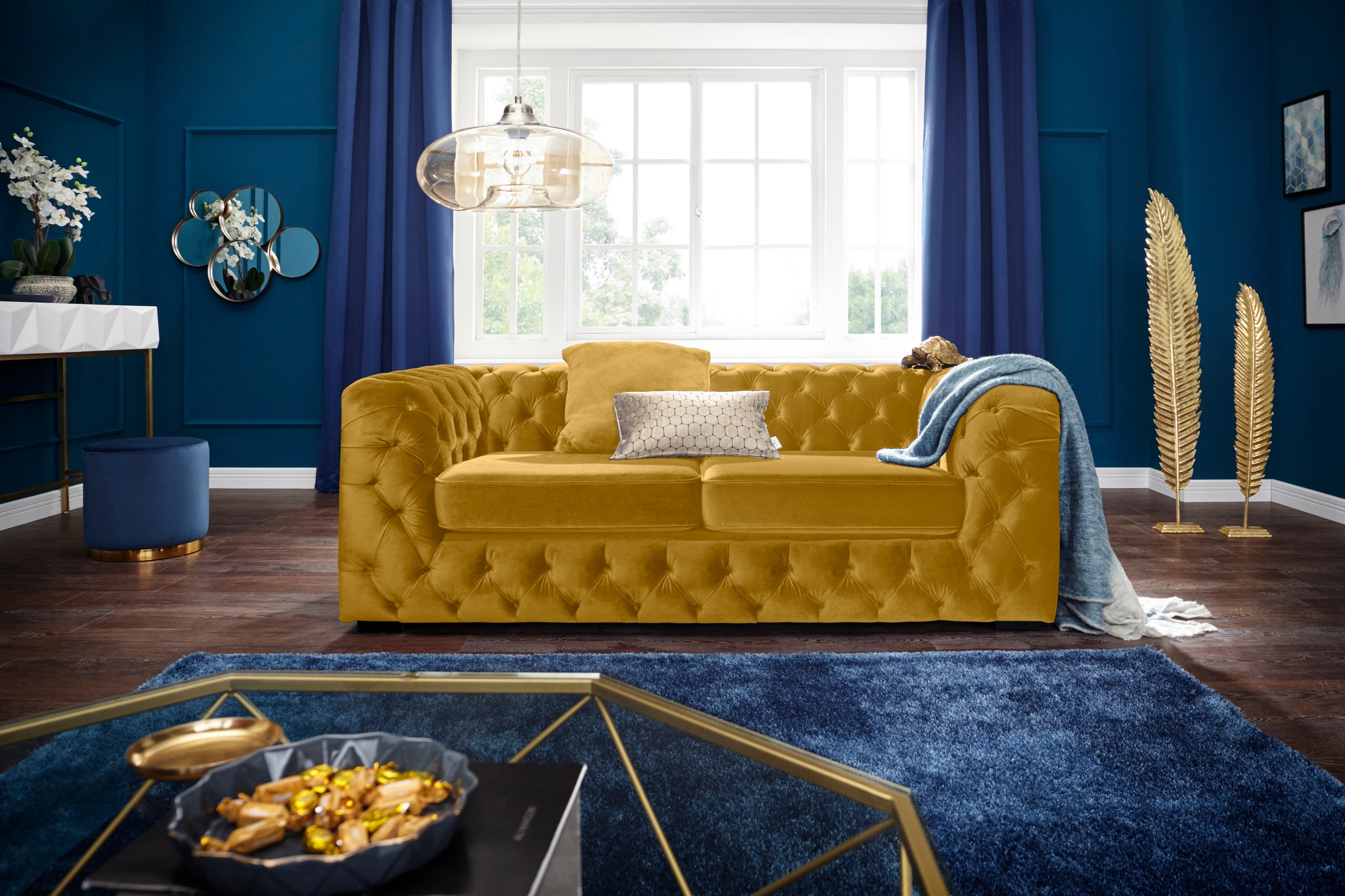 Guido Maria Kretschmer Home&Living Chesterfield-Sofa »Kalina«, mit klassischer Chesterfield-Knopfheftung