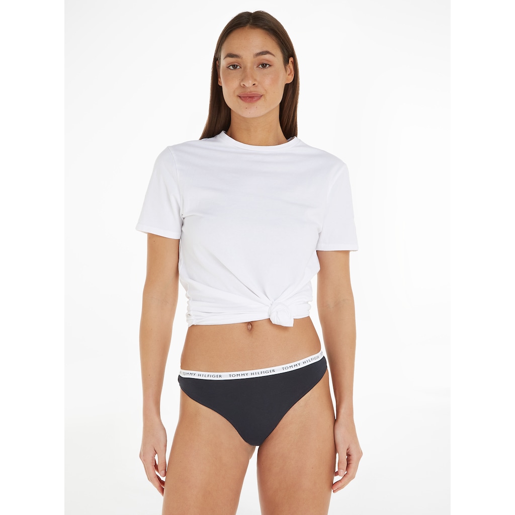 Tommy Hilfiger Underwear T-String, (3 St.), mit schmalem Logobündchen