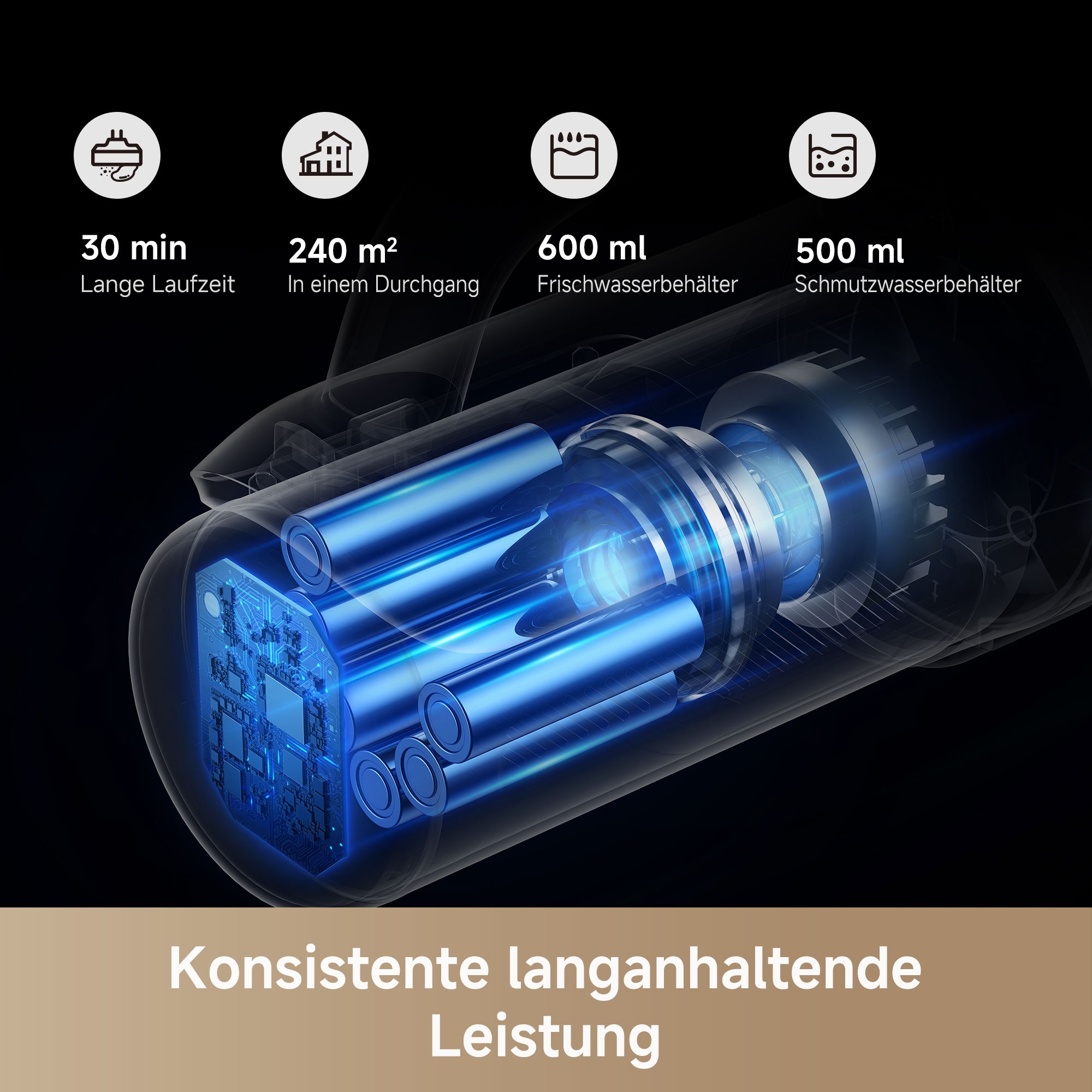 Dreame Nass-Trocken-Sauger »Mova K30«, 18.000Pa Saugleistung / Selbstreinigung / Schmutzerkennung