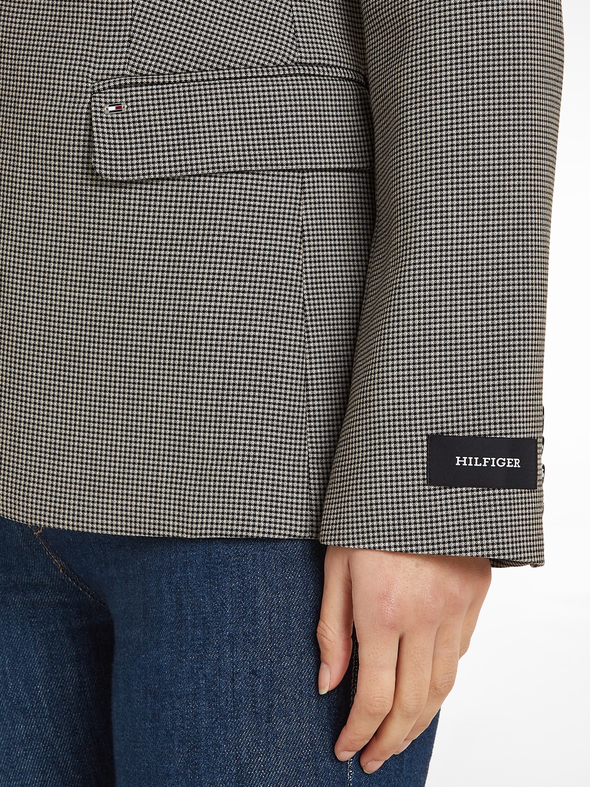 Kurzblazer | Hilfiger BLAZER«, Tommy BAUR kaufen Logostickerei mit SB »REGULAR