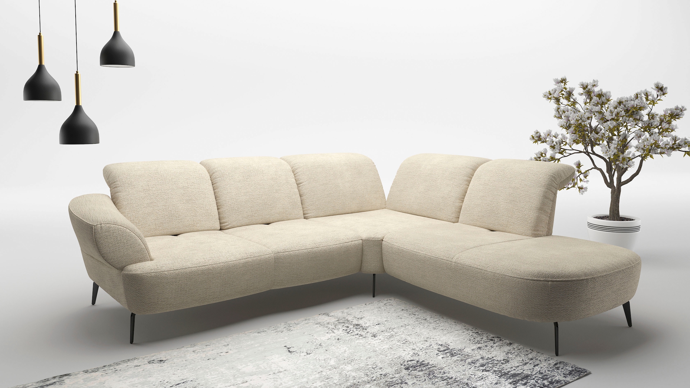 sit&more Ecksofa "Dance, L-Form, inkl. Sitztiefenverstellung", inkl. Click& günstig online kaufen