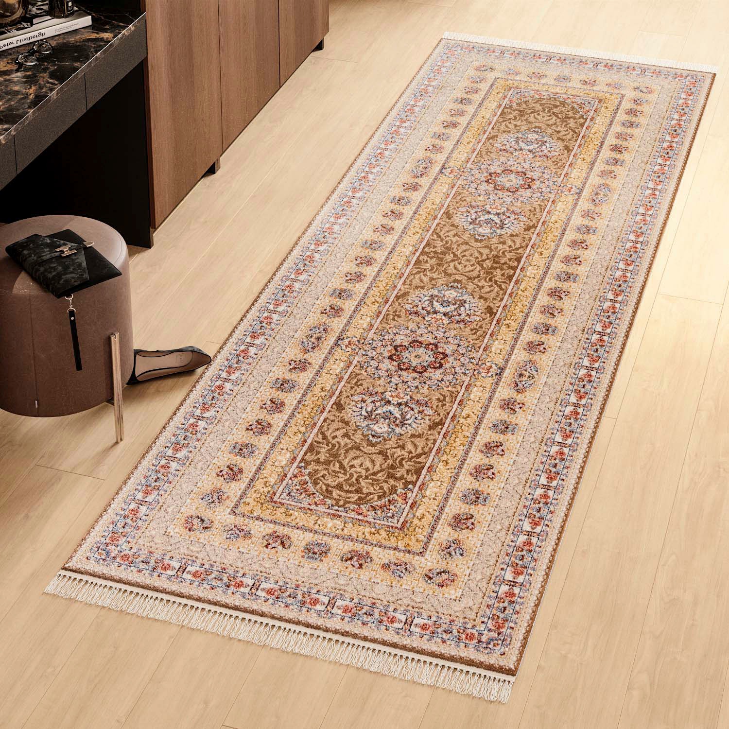 morgenland Orientteppich »Orientteppich - Akghar - läufer«, rechteckig, 8 mm Höhe