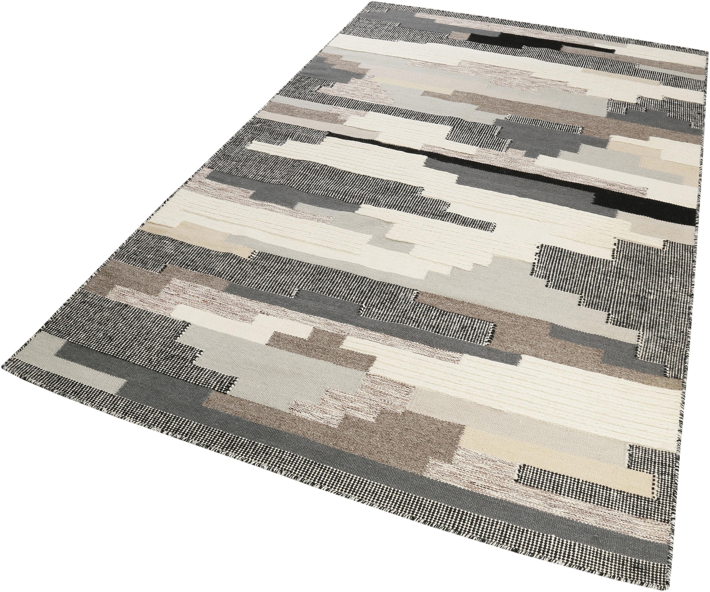 Esprit Wollteppich "Natham Kelim ESP-6012" rechteckig 8 mm Höhe reine Wolle günstig online kaufen