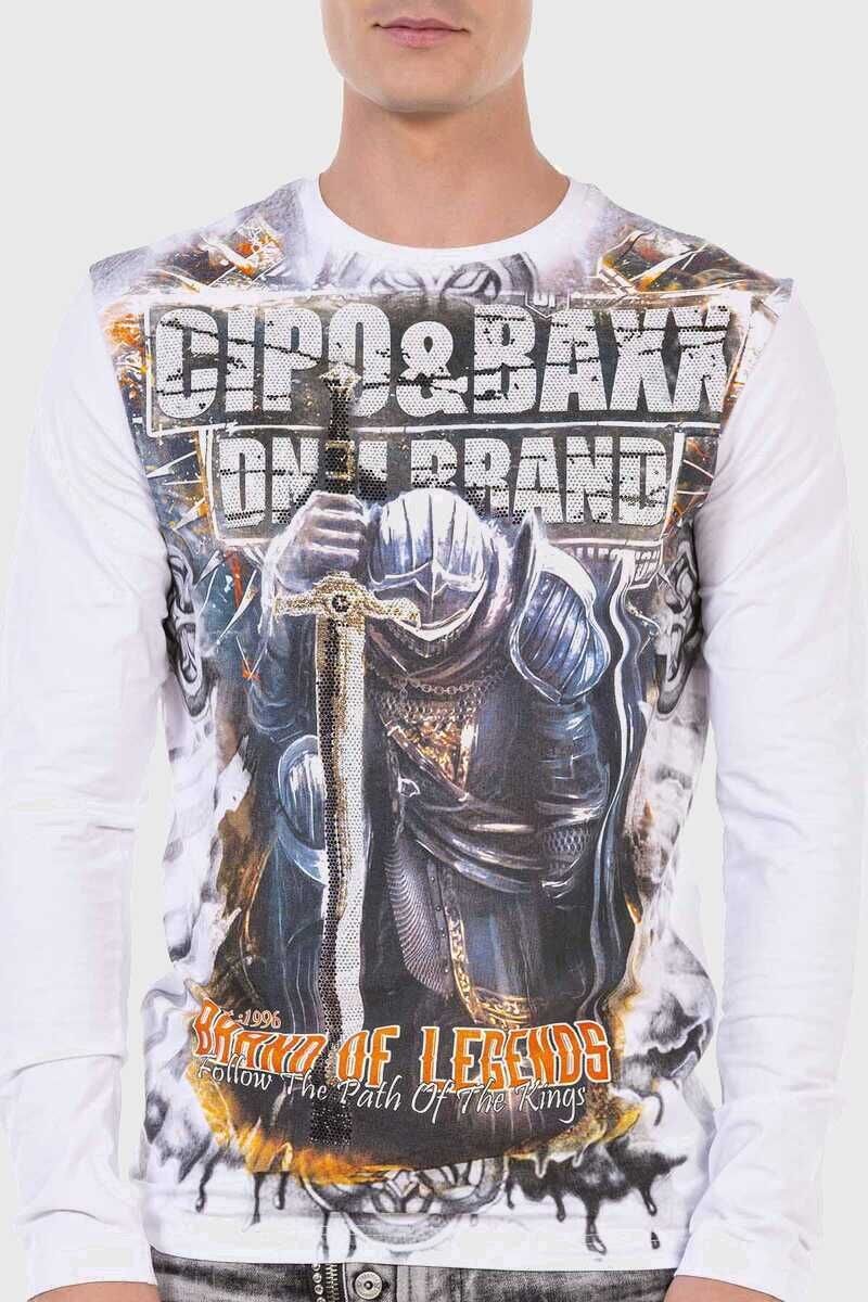 Cipo & Baxx T-Shirt »Sweatshirts«, mit coolem Print