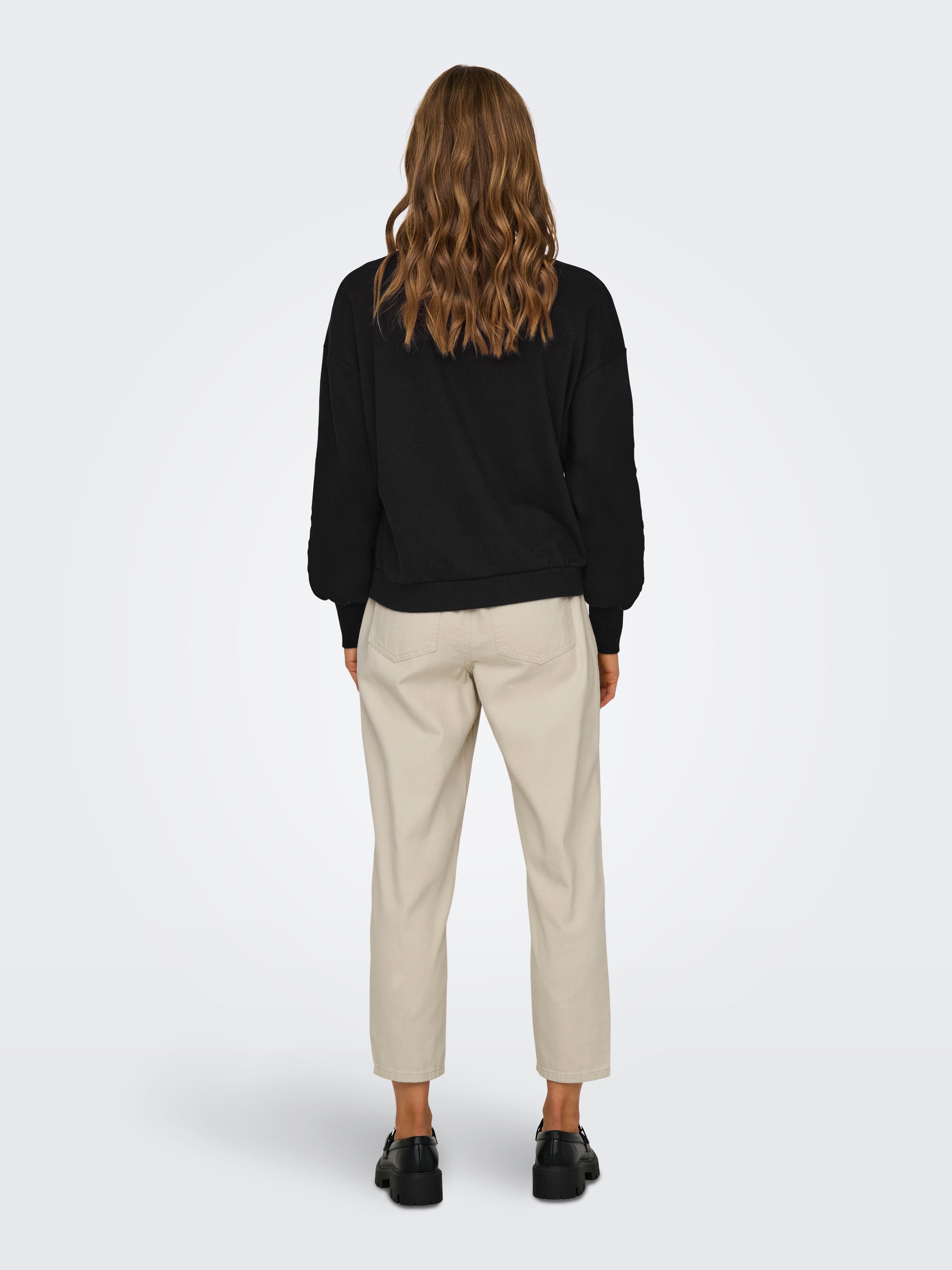 ONLY Sweatshirt "ONLBROOKE L/S O-NECK FLOWER SWT" günstig online kaufen