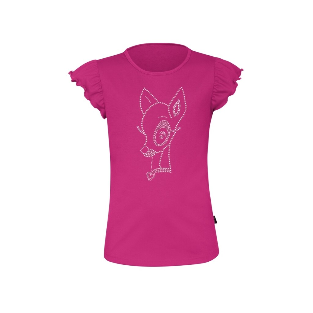 Trigema T-Shirt »TRIGEMA T-Shirt mit glitzerndem Bambi-Motiv«, (1 tlg.)