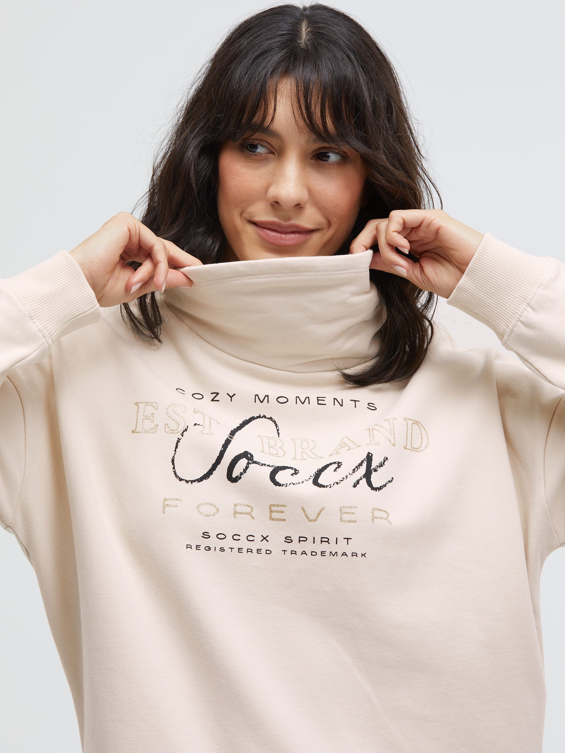 SOCCX Sweater , in softer Haptik
