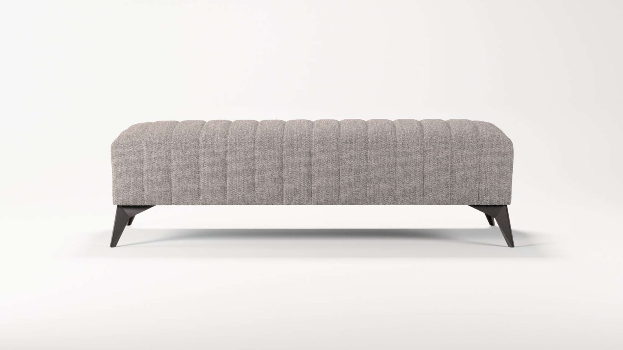 Places of Style Polsterhocker »MATTHEW Sitzhocker XXL, Maße B/T/H: 140/60/43 cm«, Steppung, belastbar bis 180 kg