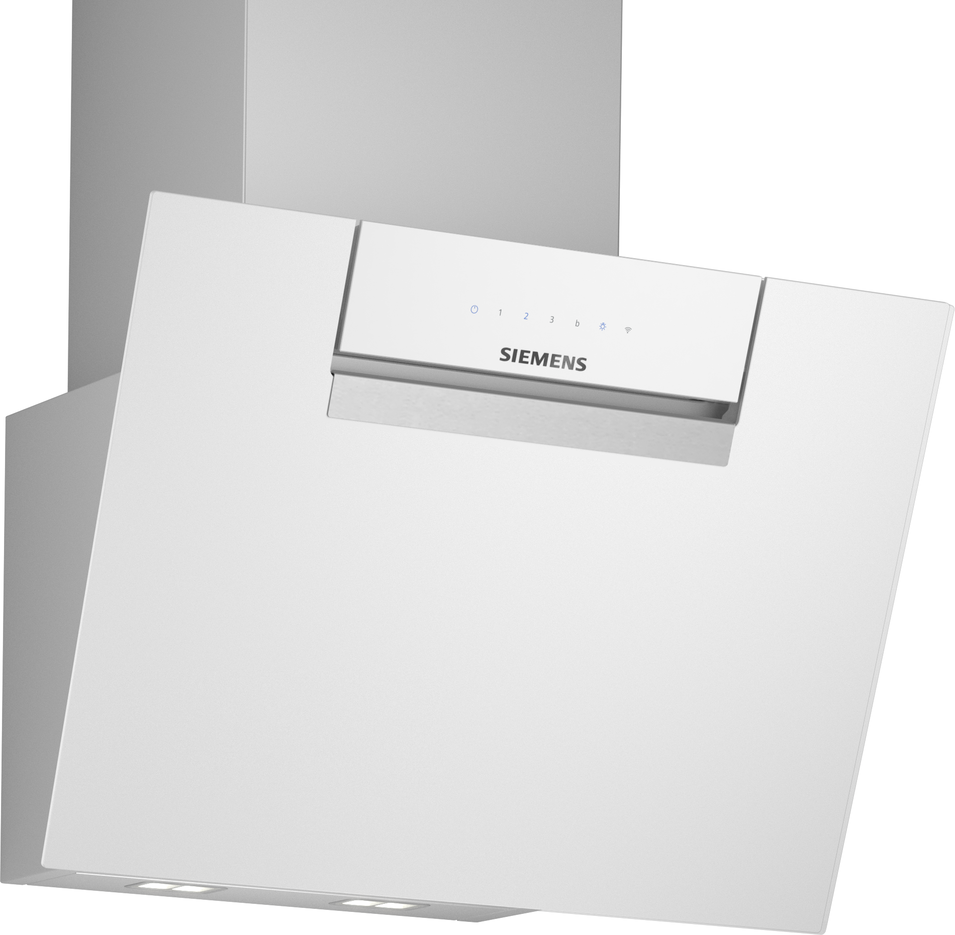 SIEMENS Kopffreihaube "LC67KFN20", B:59cm H:32cm T:43,3cm, silber, Dunstabzugshauben, Geruchs- & geräuscharme Küche dank leistungsstarkem