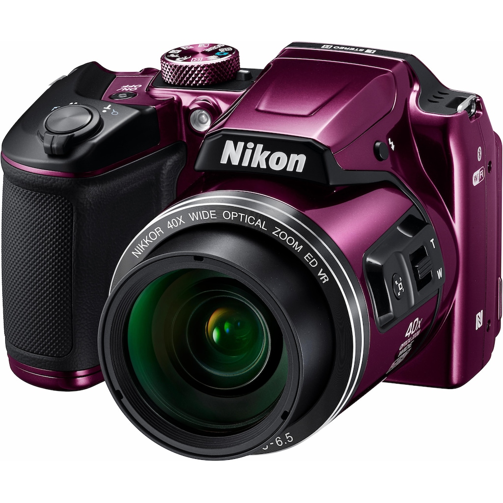 Nikon Kompaktkamera »Coolpix B500«, 16 MP, 40 fachx opt. Zoom, WLAN (Wi-Fi)-NFC-Bluetooth