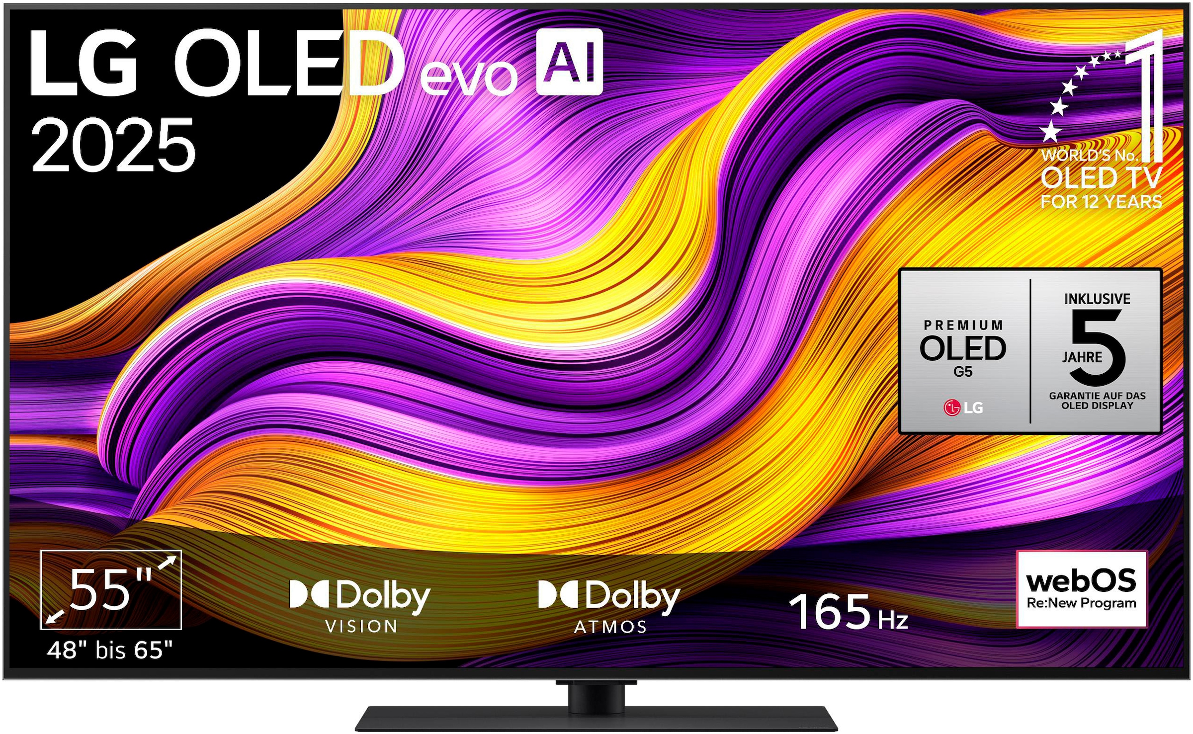 LG OLED-Fernseher "OLED5G59LS", 55, schwarz, Fernseher