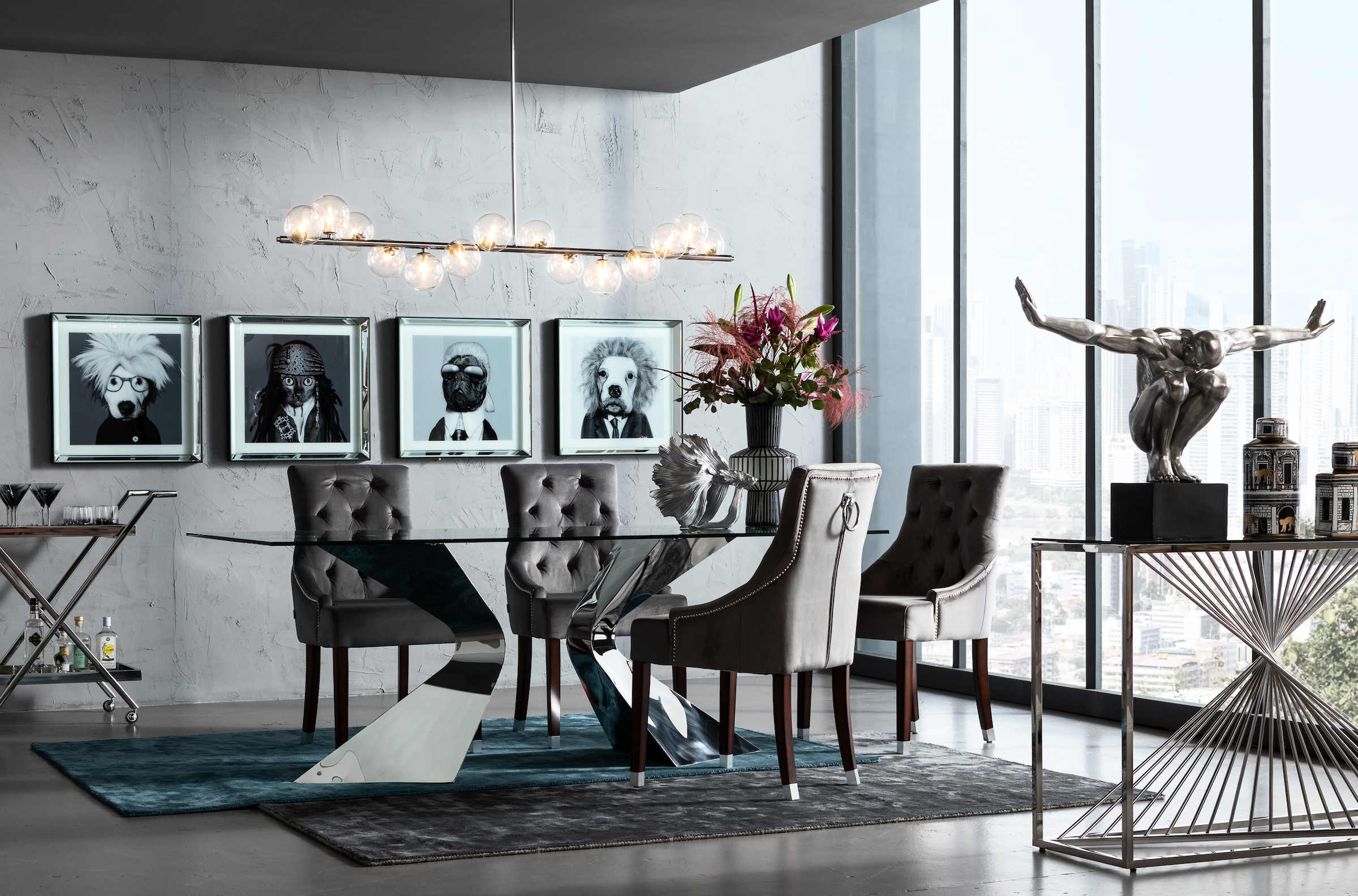 Kare Design Dekofigur »Betta Fish Silber Klein«