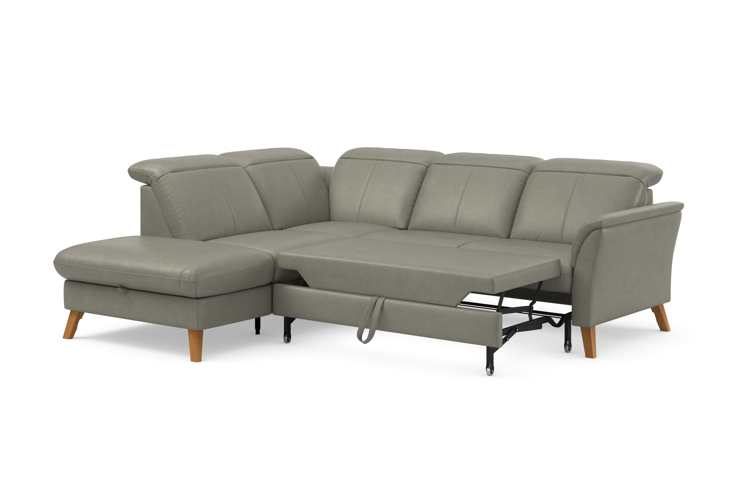 sit&more Ecksofa »Romero L-Form«, wahlweise mit oder ohne TV-Funktion, Bettfunktion, Bettkasten