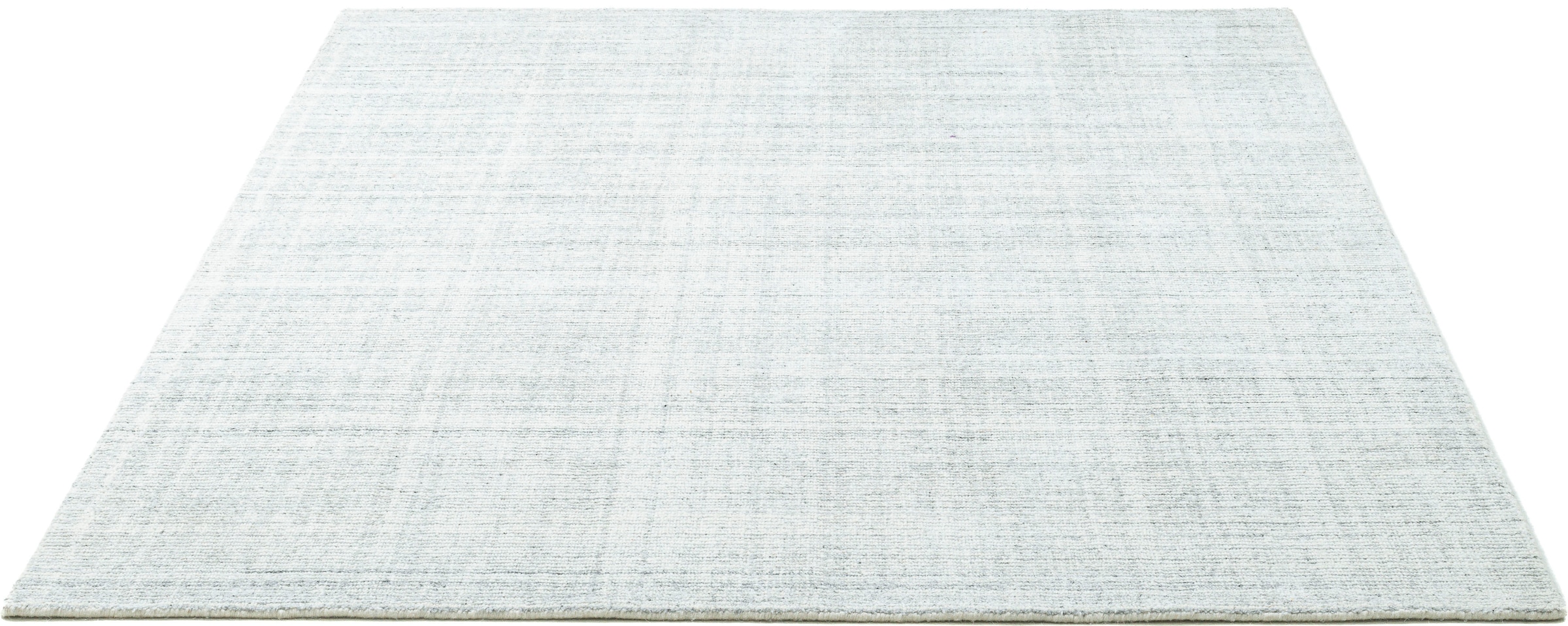Teppich »Tinnum Uni meliert«, rechteckig, meliert, 60% Wolle, handgearbeitet in...