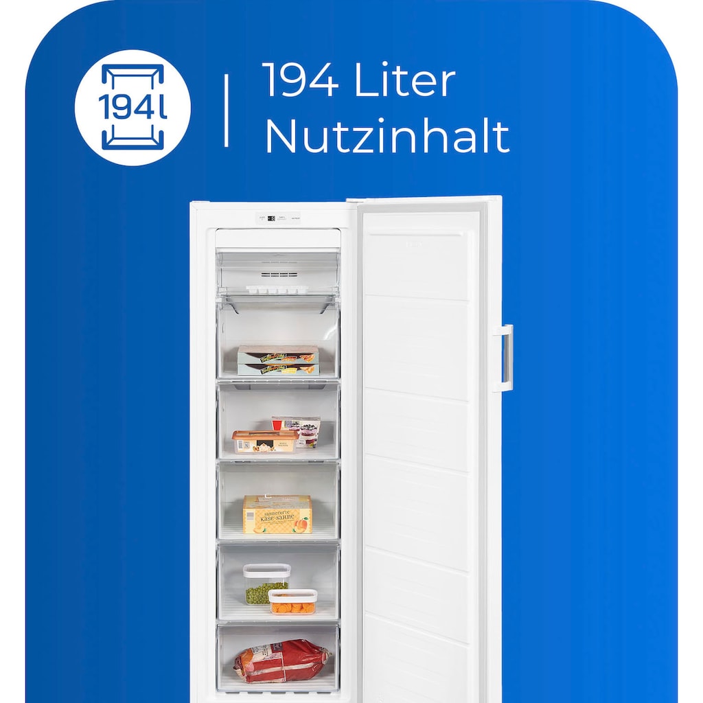 exquisit Gefrierschrank »GS271-NF-H-010E«, 169,1 cm hoch, 55,9 cm breit