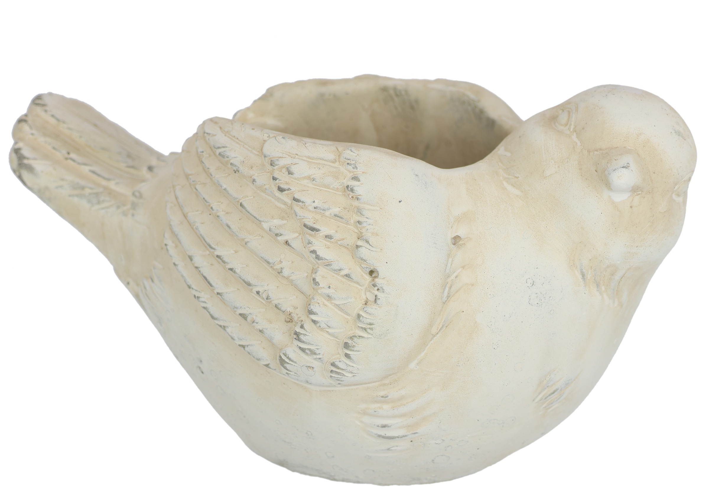 I.GE.A. Pflanzkübel "Zement-Pflanztopf Vogel" Kübel Blumenkübel Pflanzgefäß günstig online kaufen