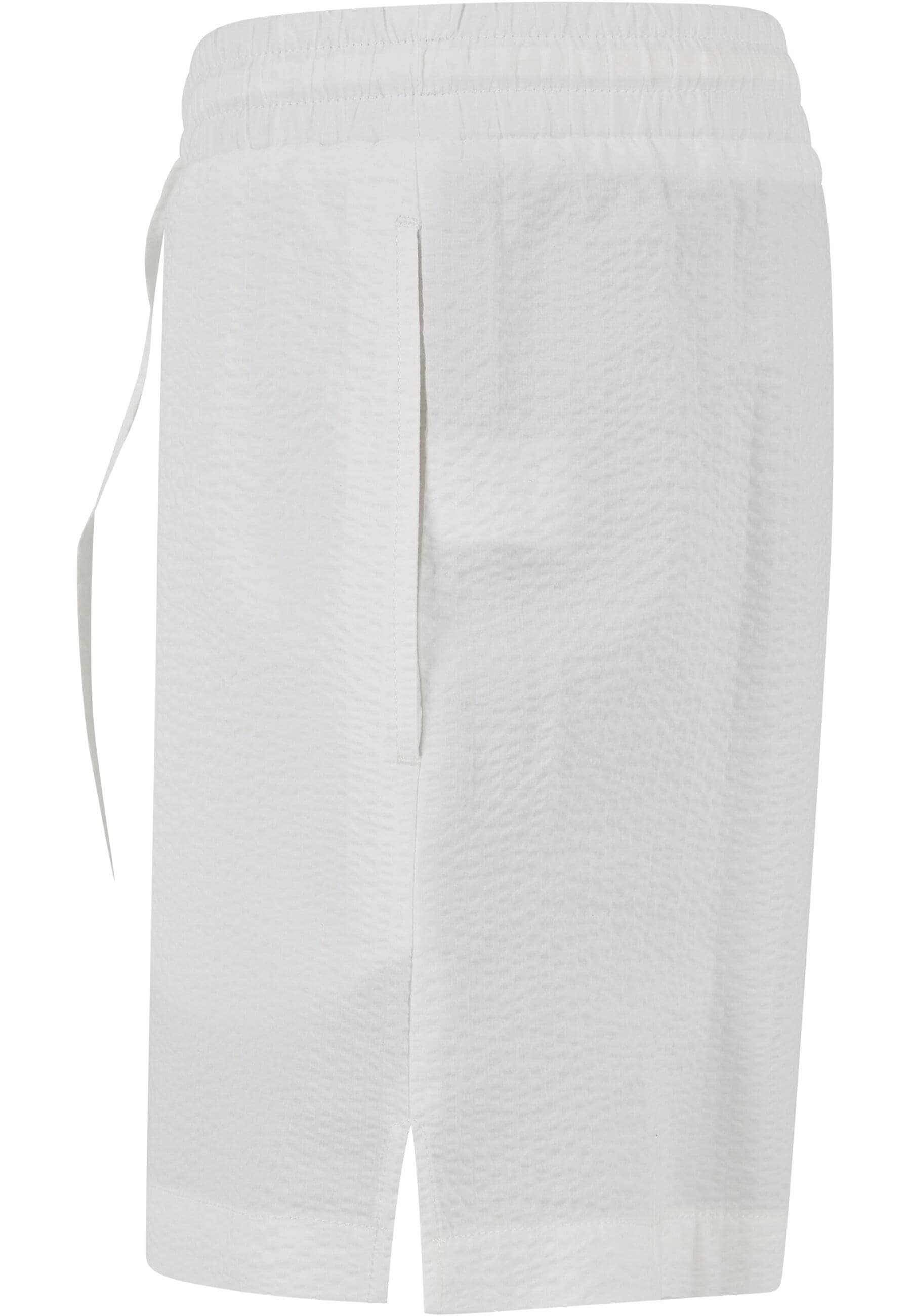 URBAN CLASSICS Shorts »Urban Classics Damen Ladies Seersucker Shorts«, (1 tlg.)