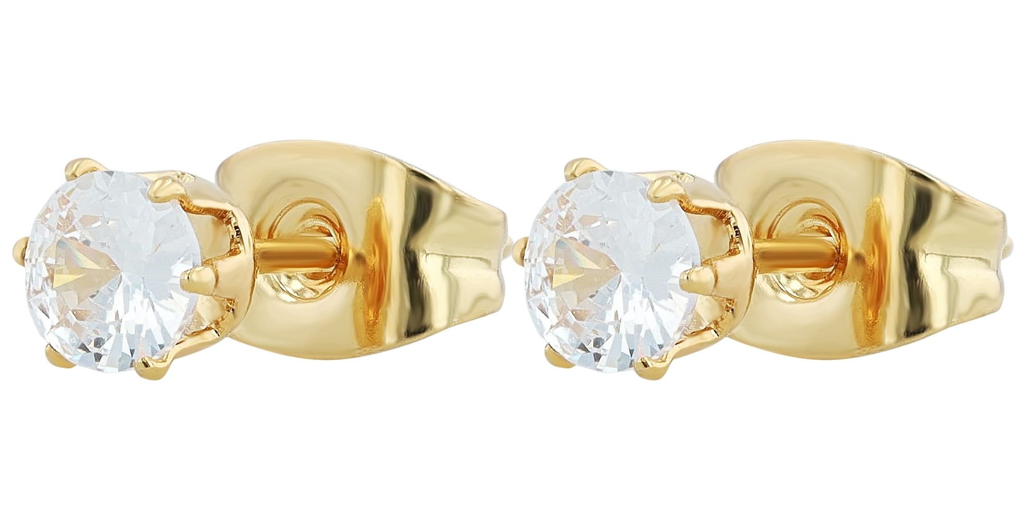 Adelia´s Paar Ohrhänger "Ohrringe – Ohrstecker aus Edelstahl mit Zirkonia" Perfekt als Geschenk zum Valentinstag