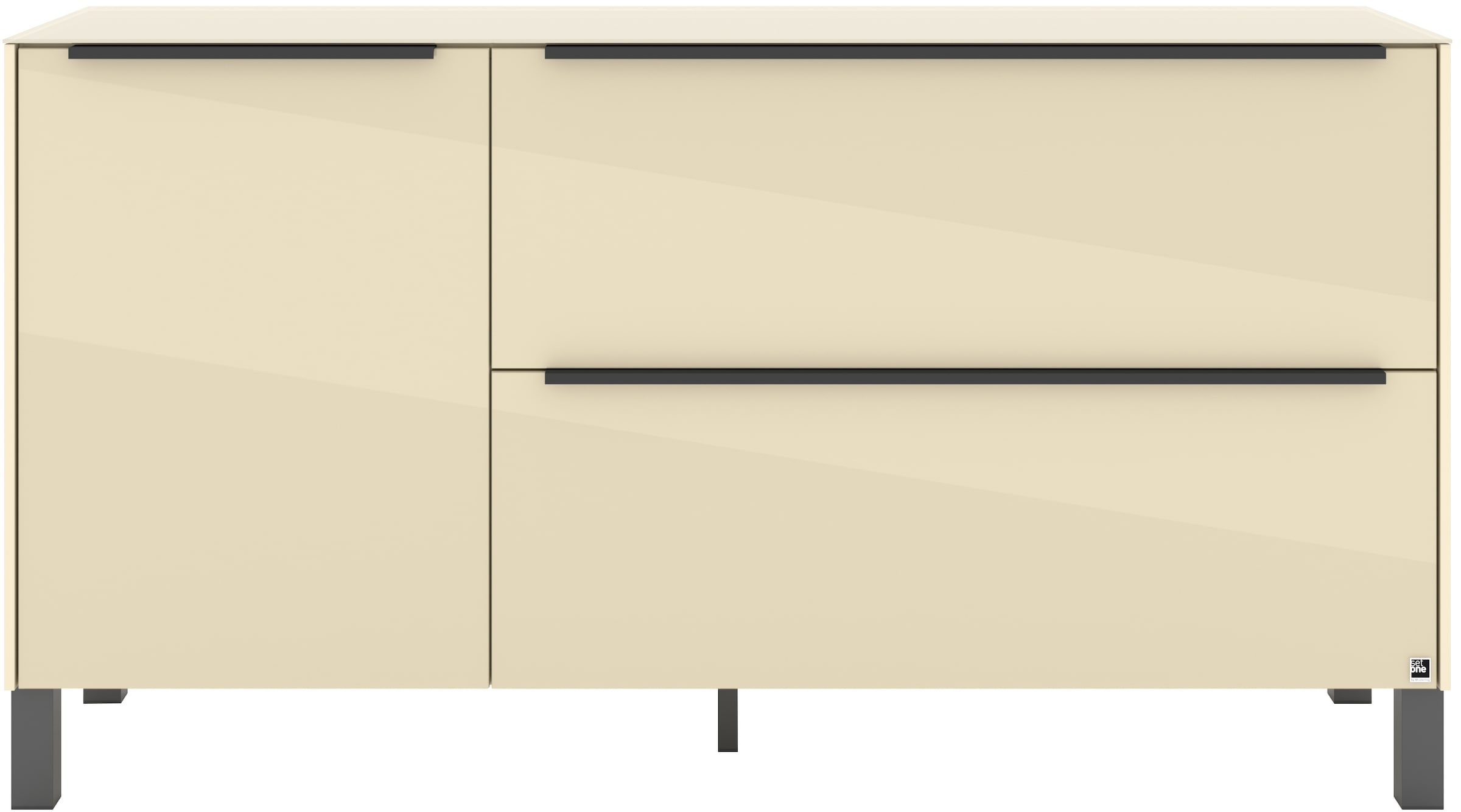set one by Musterring Lowboard »Reno« 1 Stk. tlg. Mit Vierkantfuß in diversen Farben, 75 cm Höhe & Farbauswahl