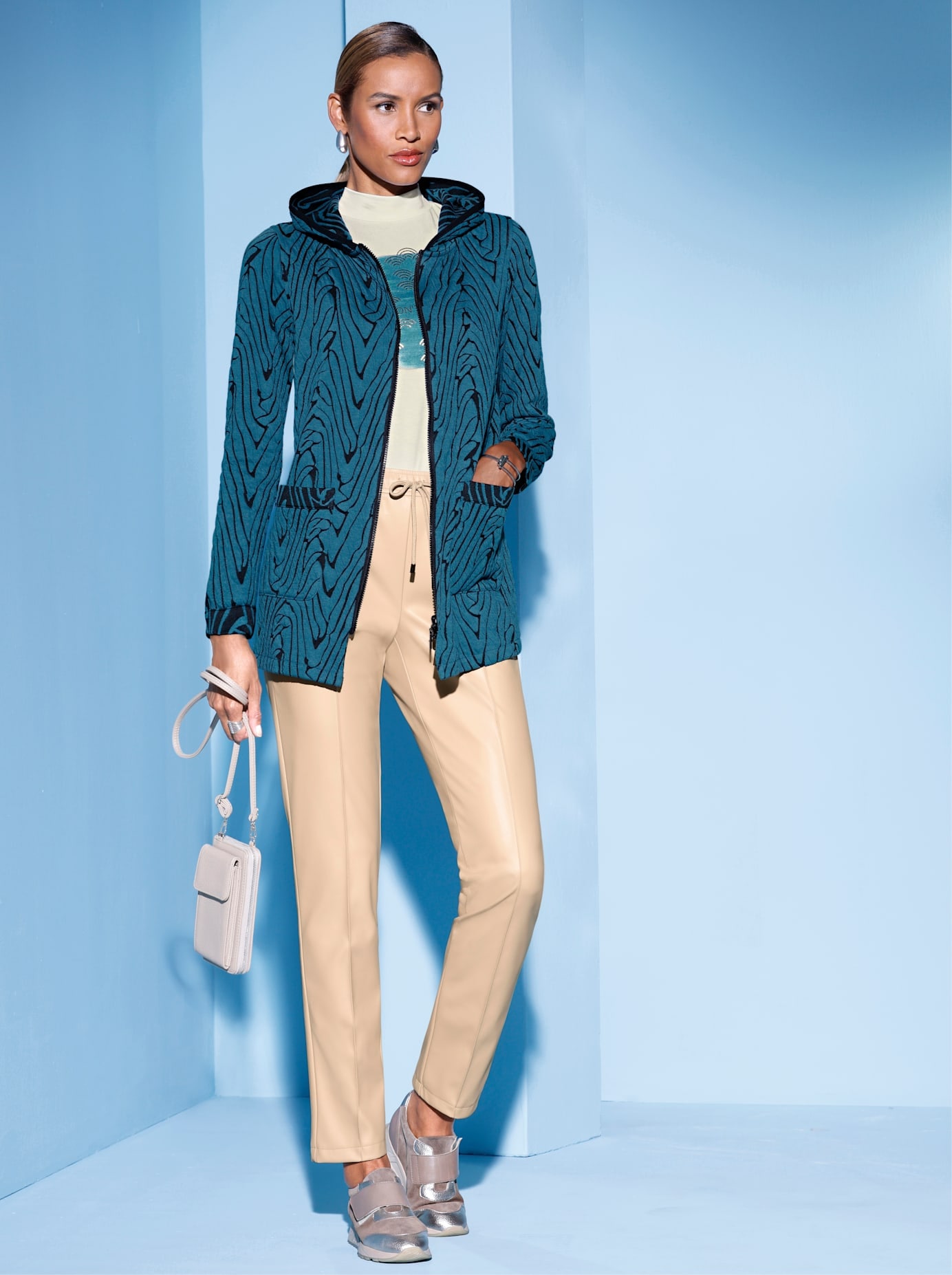 creation L Shirtjacke "Wende-Shirtjacke", 1 Stk. günstig online kaufen