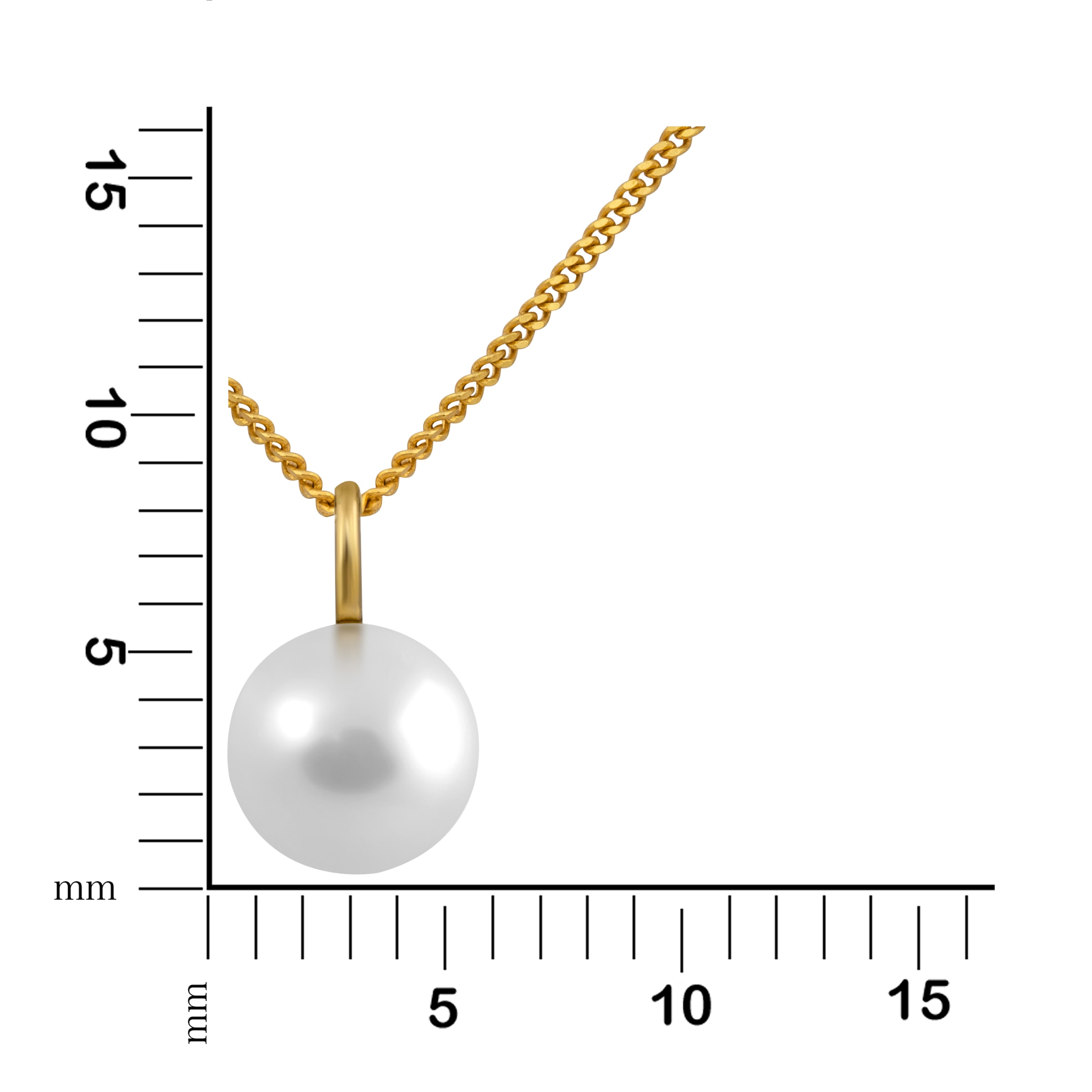 Orolino Kette mit Anhänger »Gold 585 mit weißer Perle 9mm«