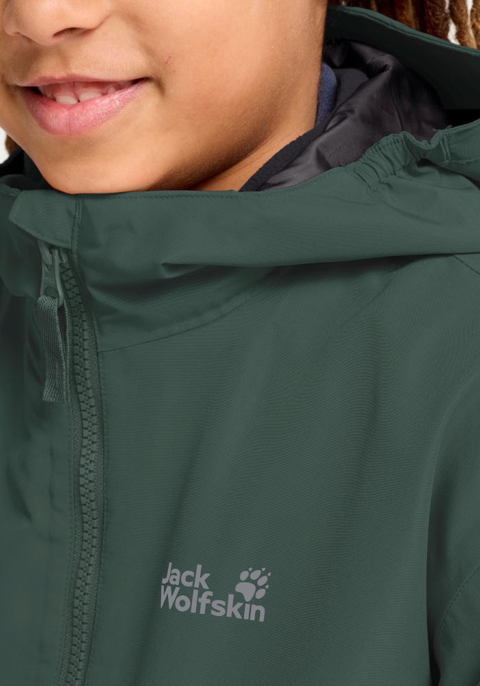 Jack Wolfskin 3-in-1-Funktionsjacke »ICELAND 3IN1 JKT K« Langarm-Design, aus Polyester, in Größen von 104 bis 176
