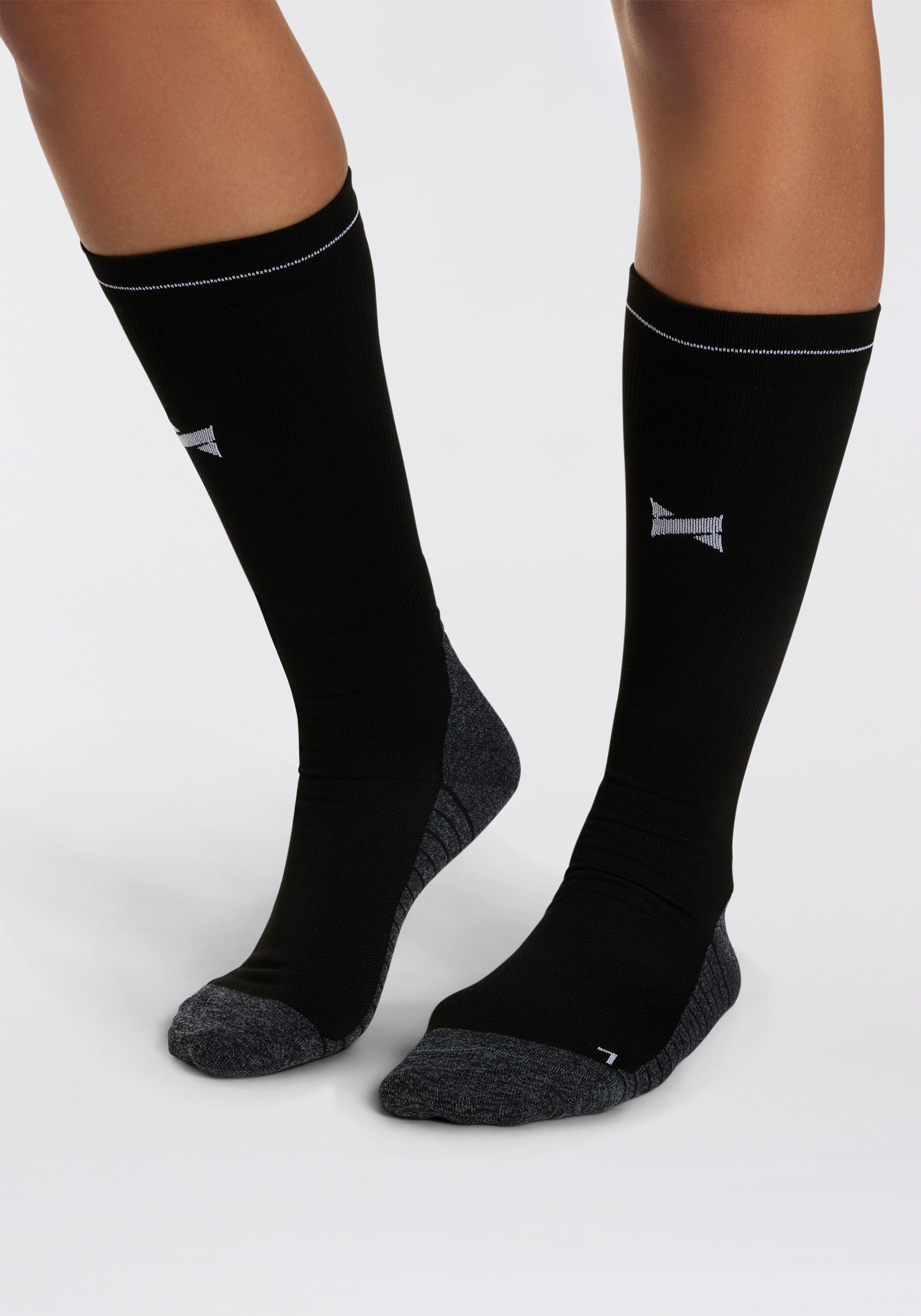 XTREME sockswear Kompressionsstrümpfe, (2), mit elastischer Rippstruktur