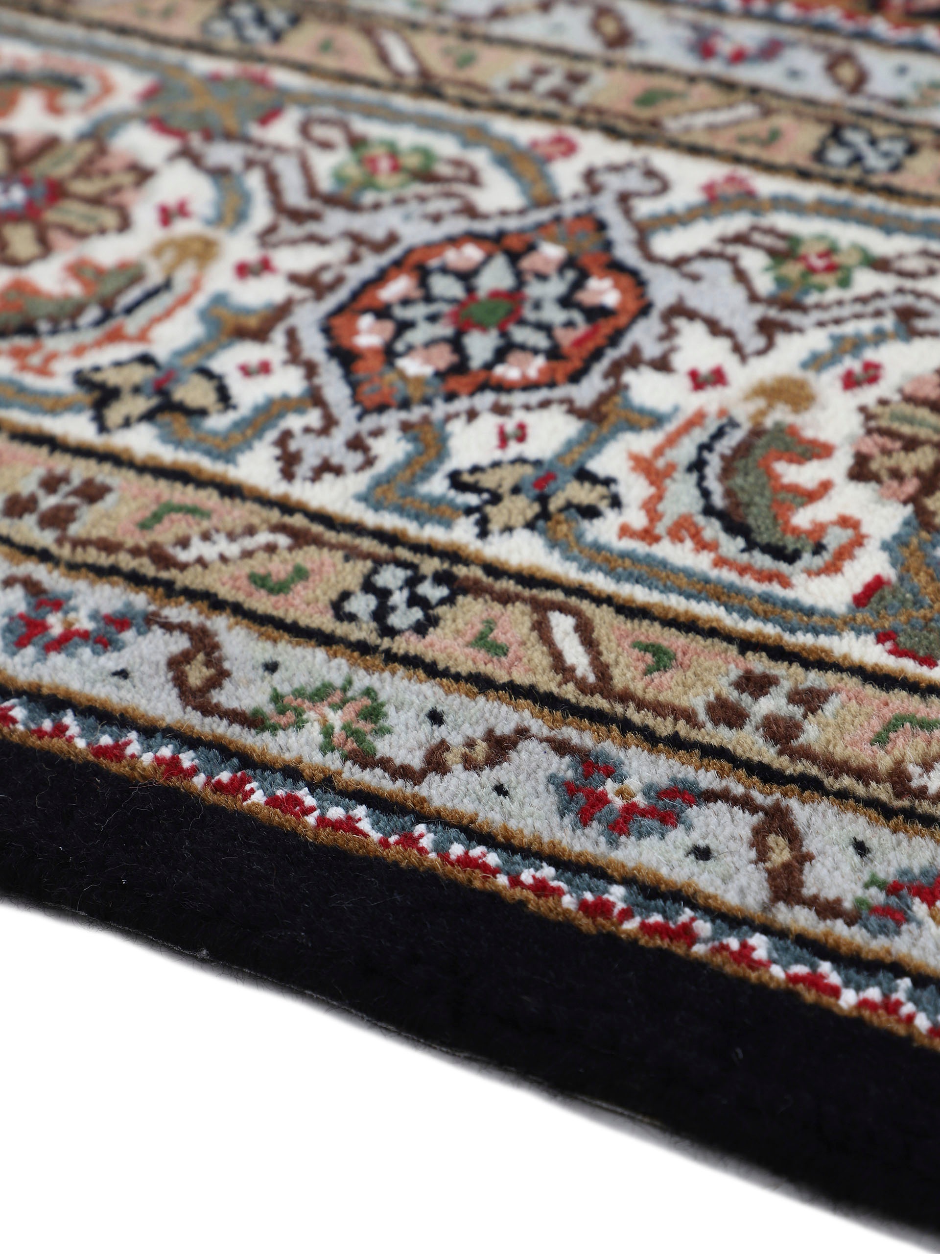 Woven Arts Orientteppich »Orientteppich Tabriz Mahi«, rechteckig, 15 mm Höhe, handgeknüpft, Wohnzimmer, reine Wolle