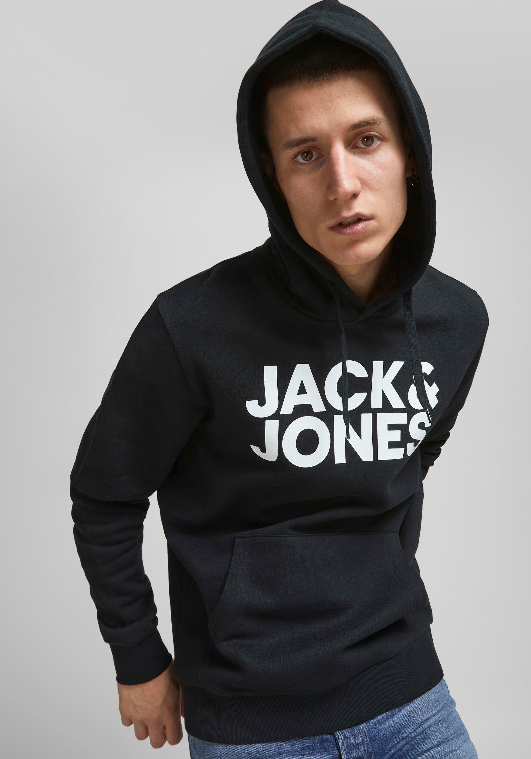 Jack & Jones Kapuzensweatshirt »JJECORP LOGO SWEAT HOOD 2PK MP NOOS«, (Packung, 2 tlg., 2er-Pack)