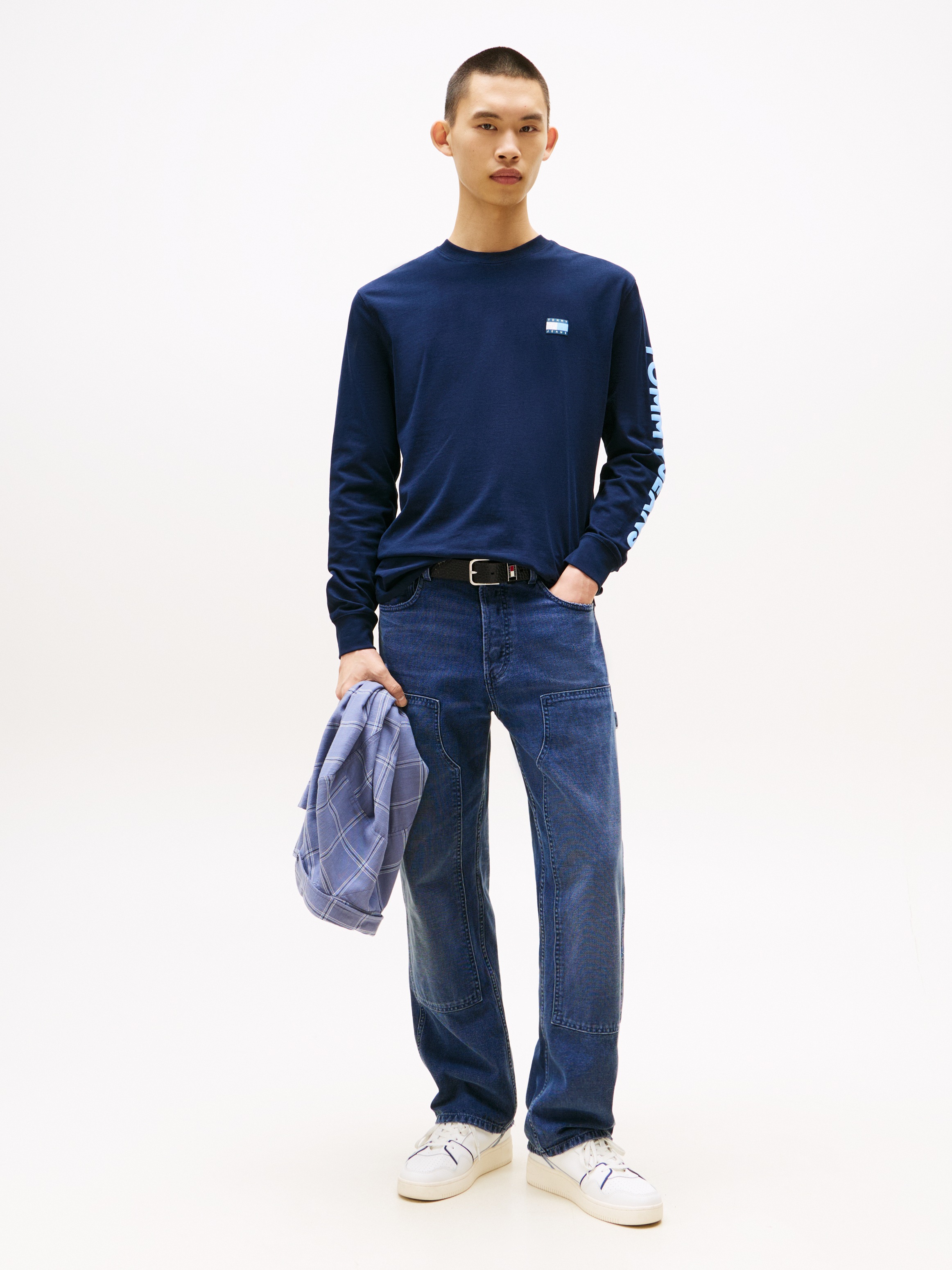 Tommy Jeans Langarmshirt "TJM REG POP COL NW CLSC LS T EXT", Mit Rundhalsau günstig online kaufen